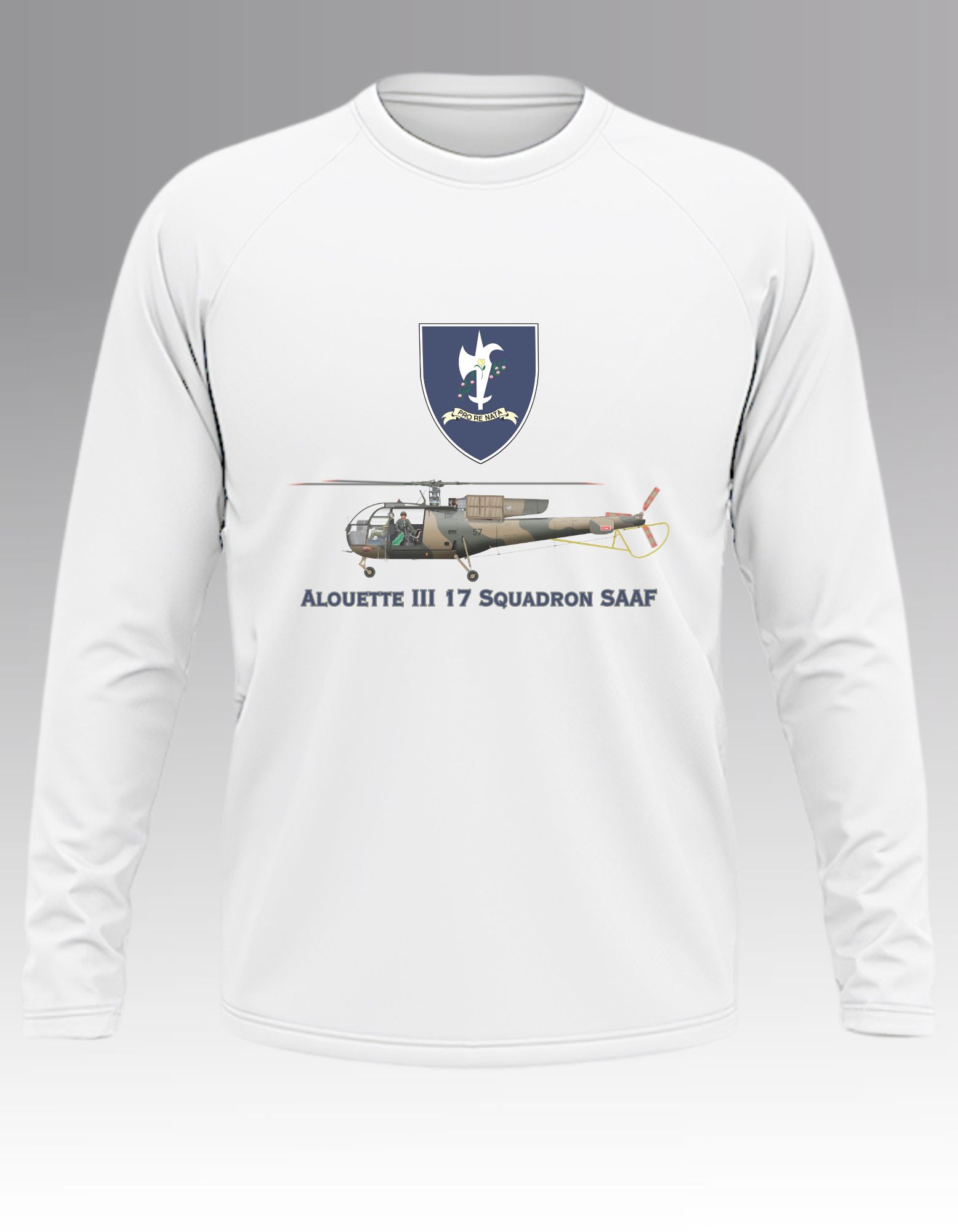 Alouette III 17 Squadron Long sleeve T