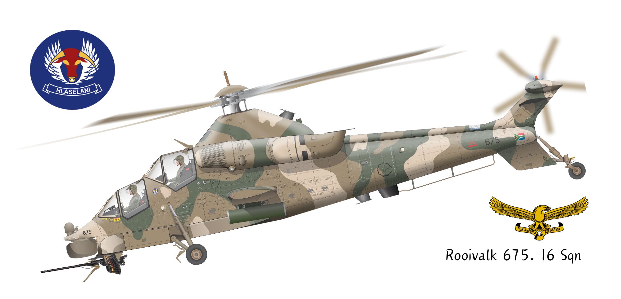 Rooivalk 675 16 Sqdn mug