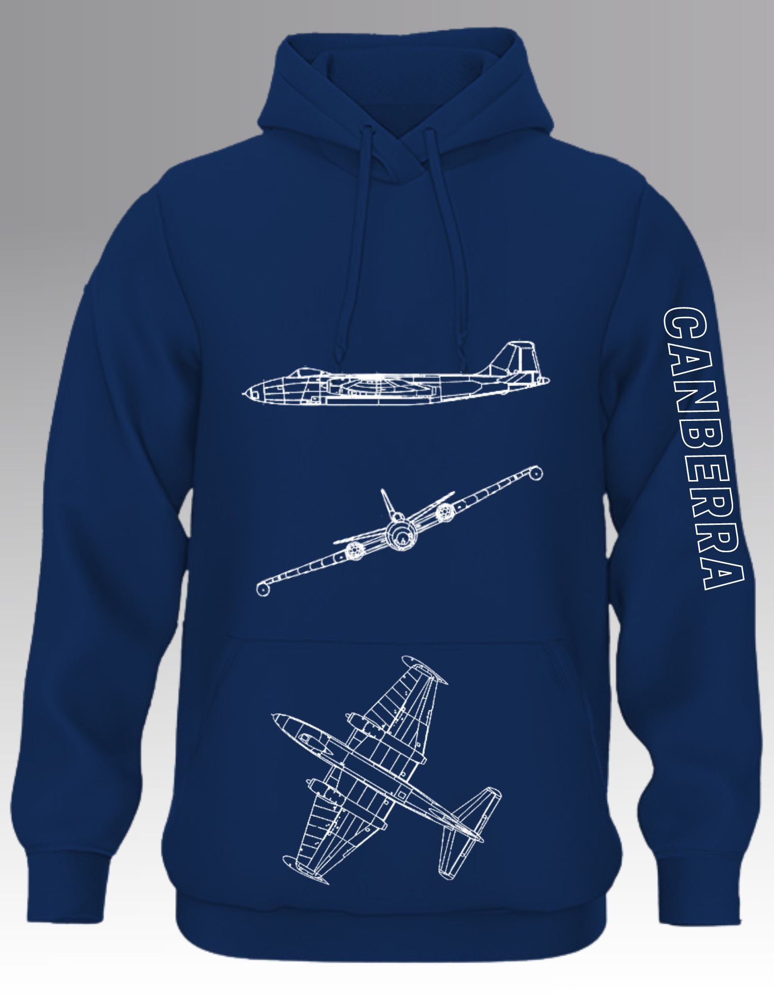 Canberra blueprint Hoodie