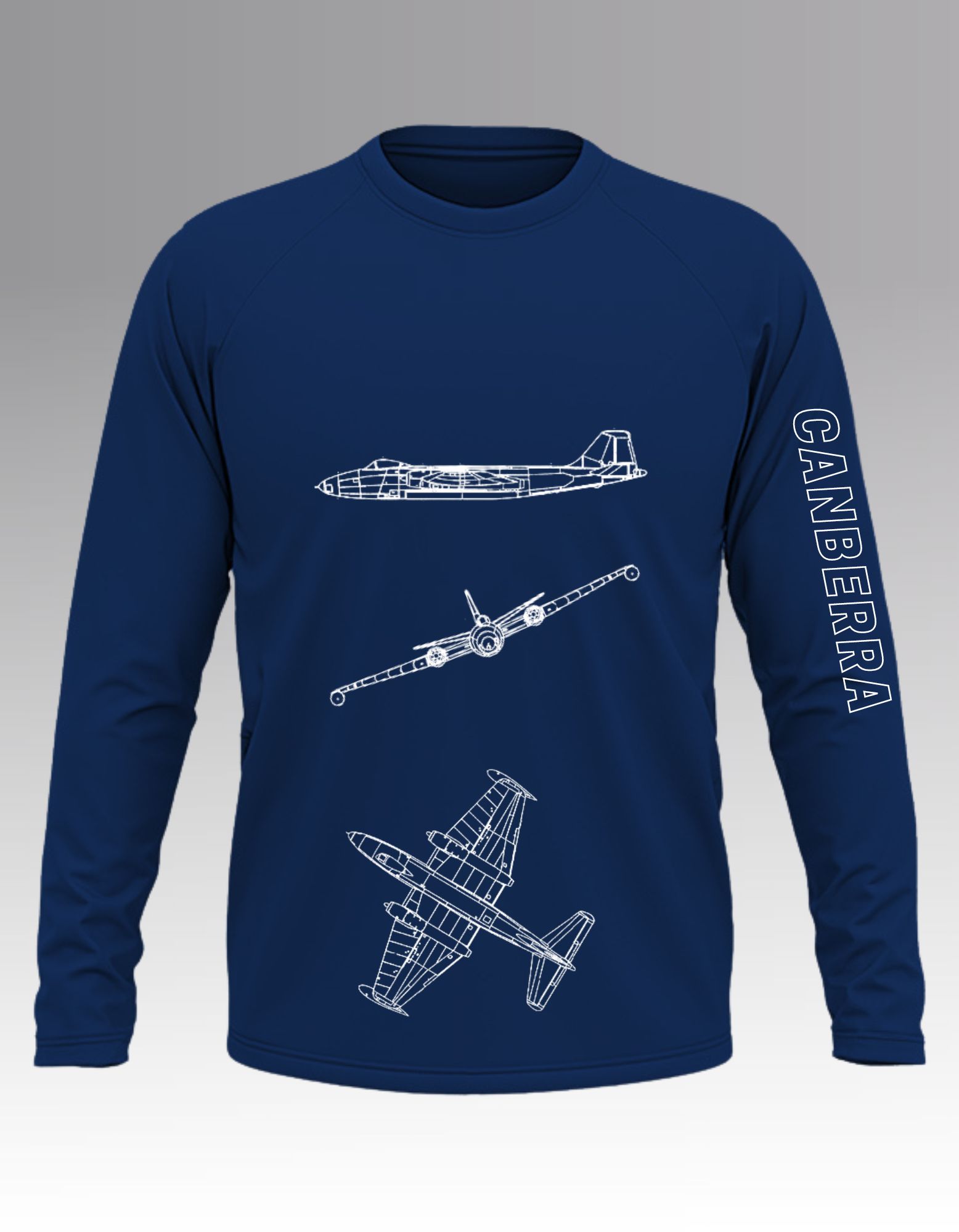 Canberra blueprint Long sleeve T