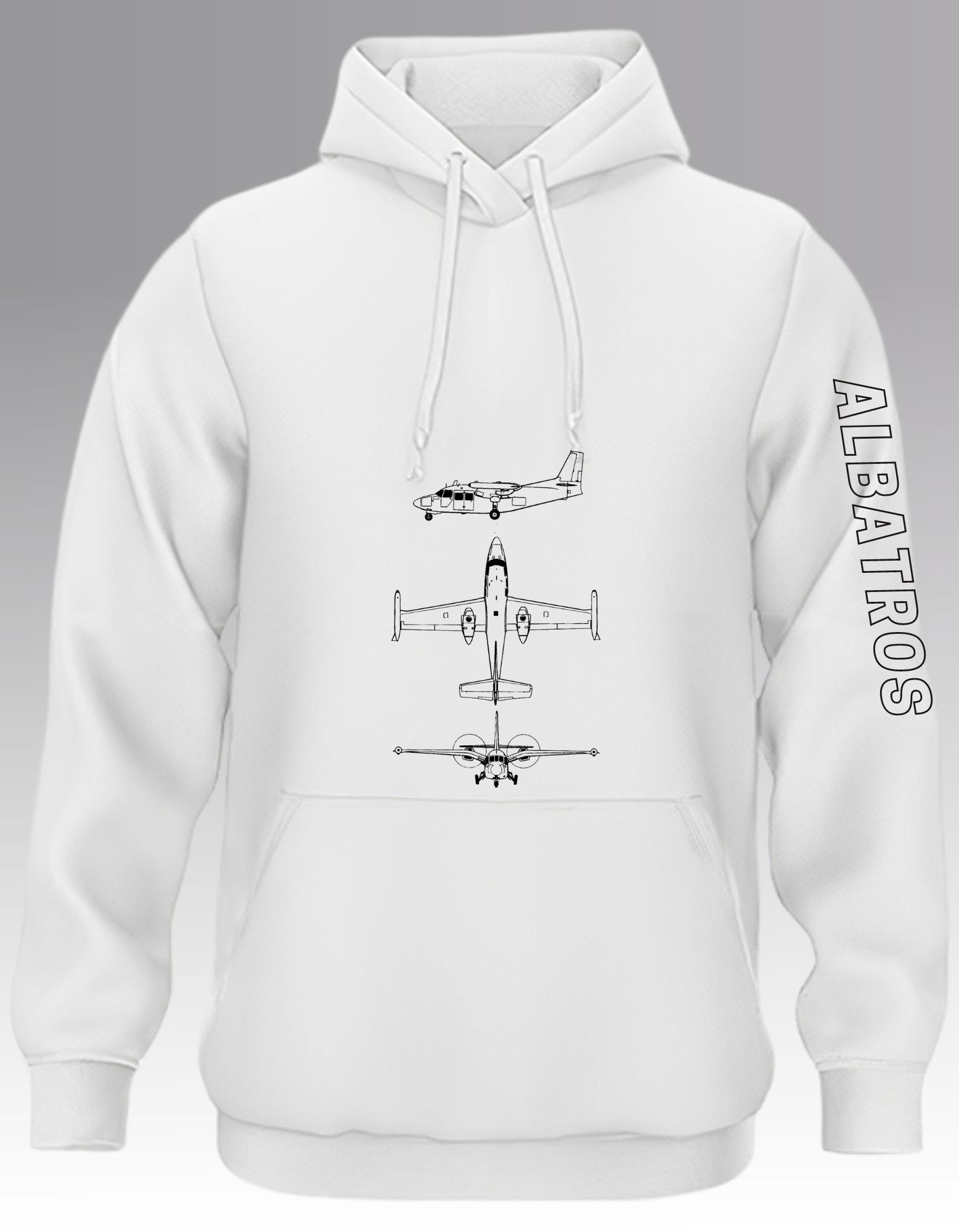 Albatros blueprint Hoodie