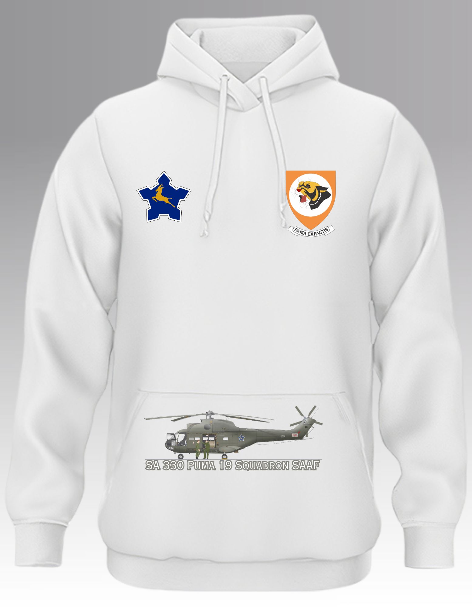SA 330 Puma 19 Squadron SAAF Hoodie