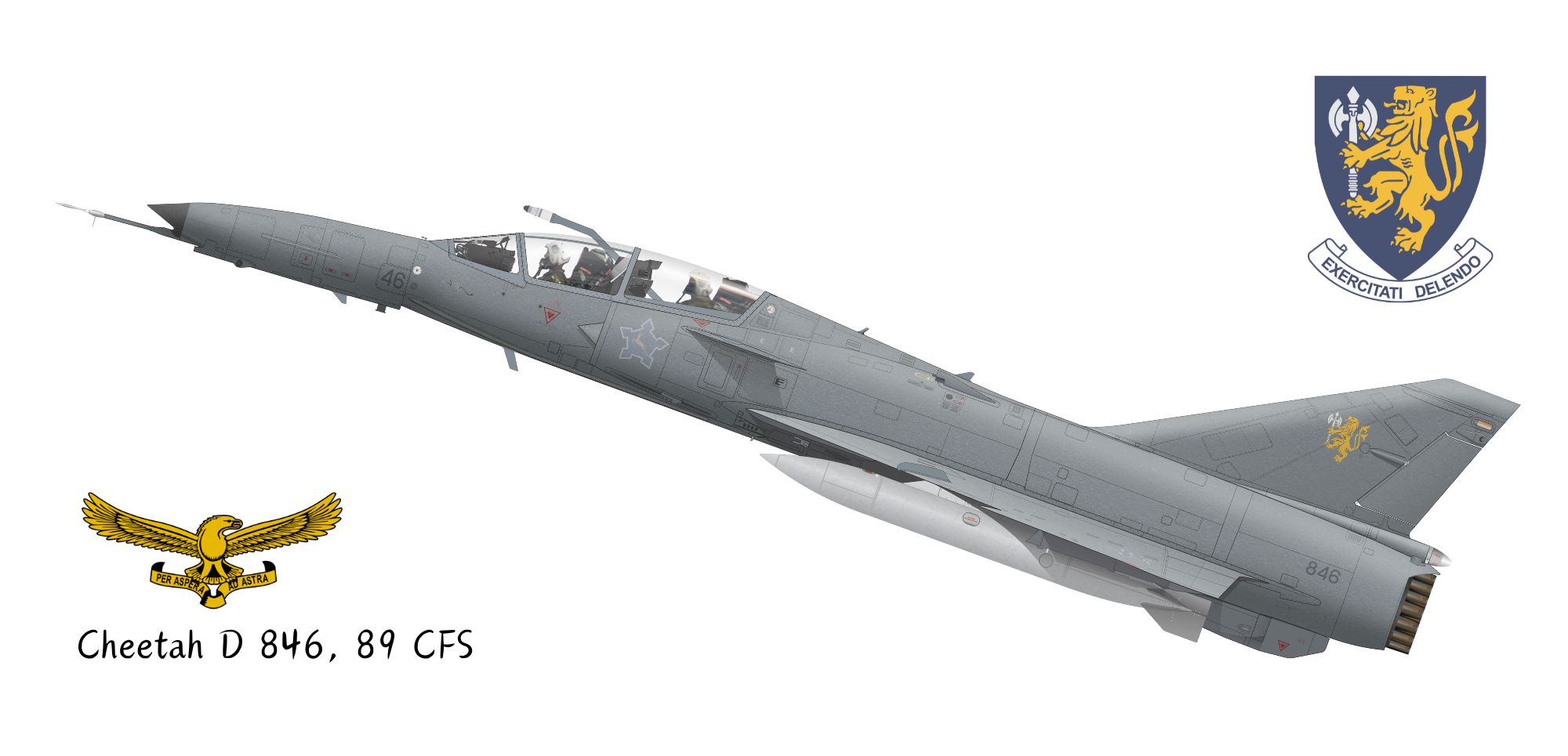 Cheetah D 846. 89 CFS mug