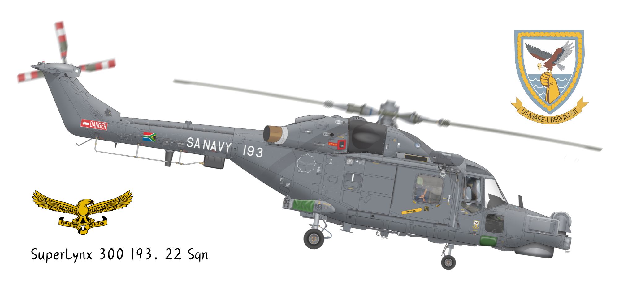 Super Lynx 300 193 22 Sqdn mug