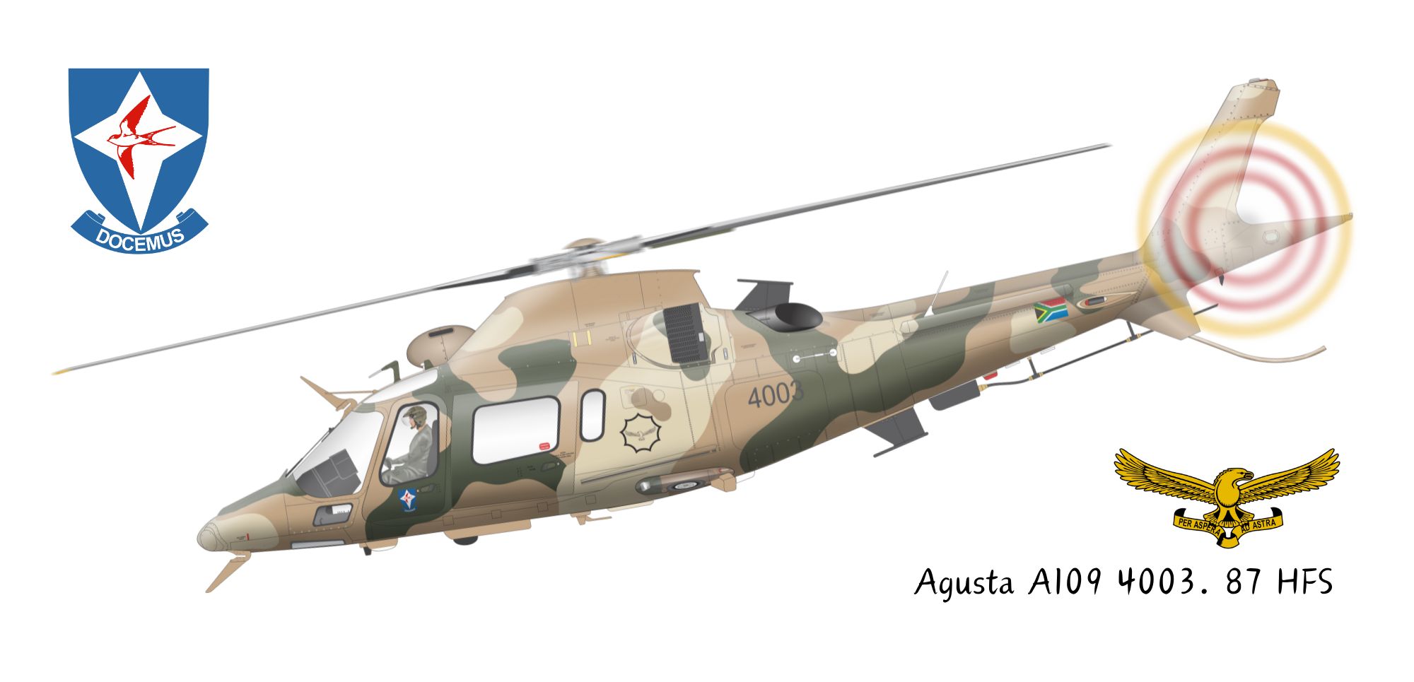 Agusta A109 4003 87 HFS mug