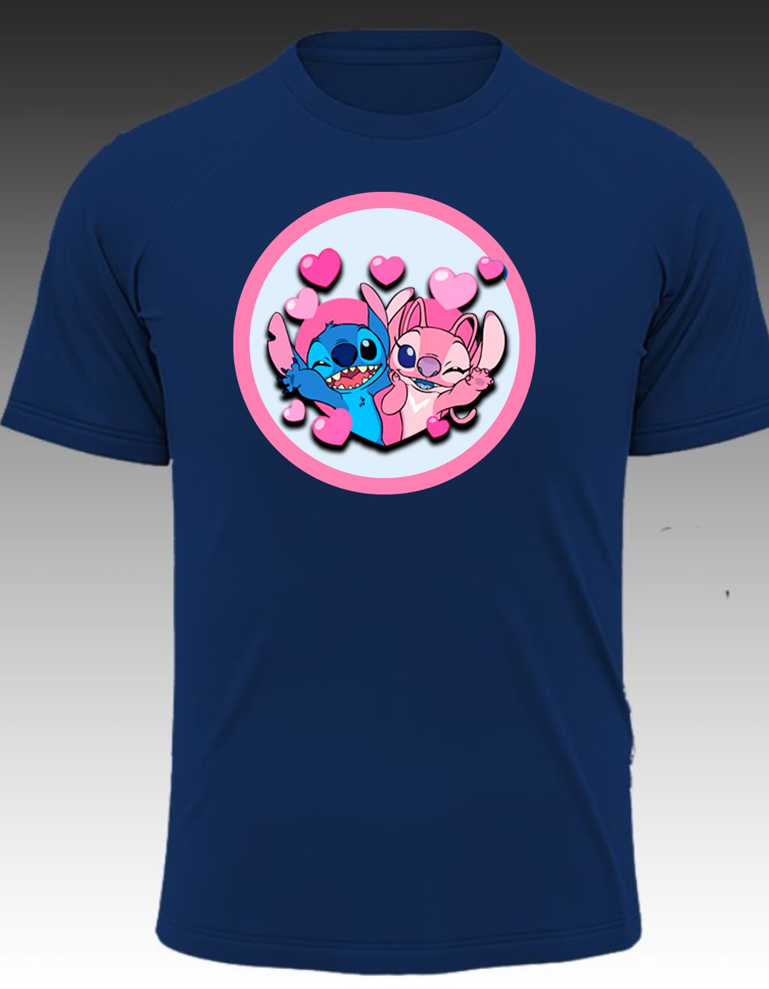 Stitch and Angel hearts