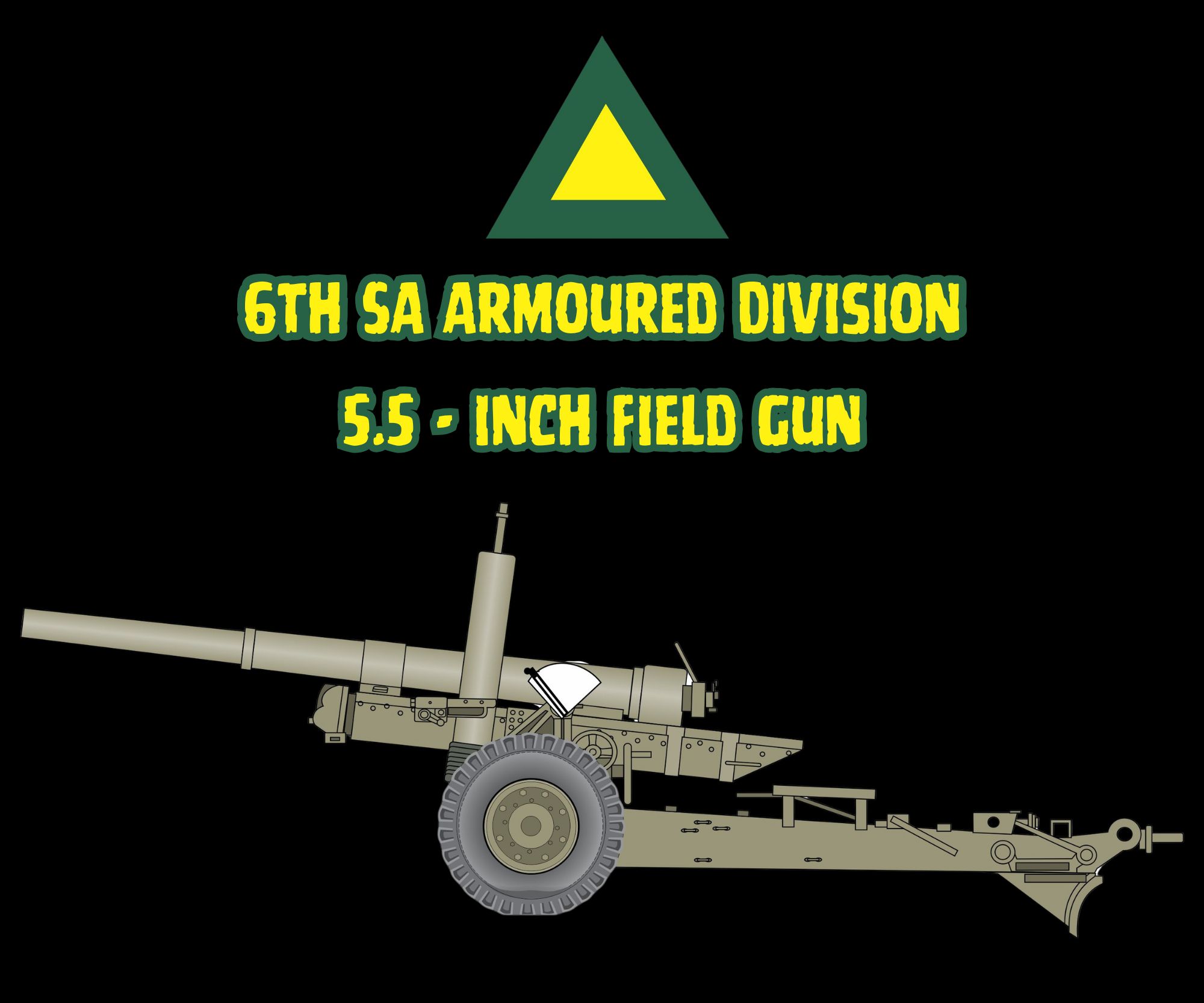 5.5 inch Field gun mouse pad