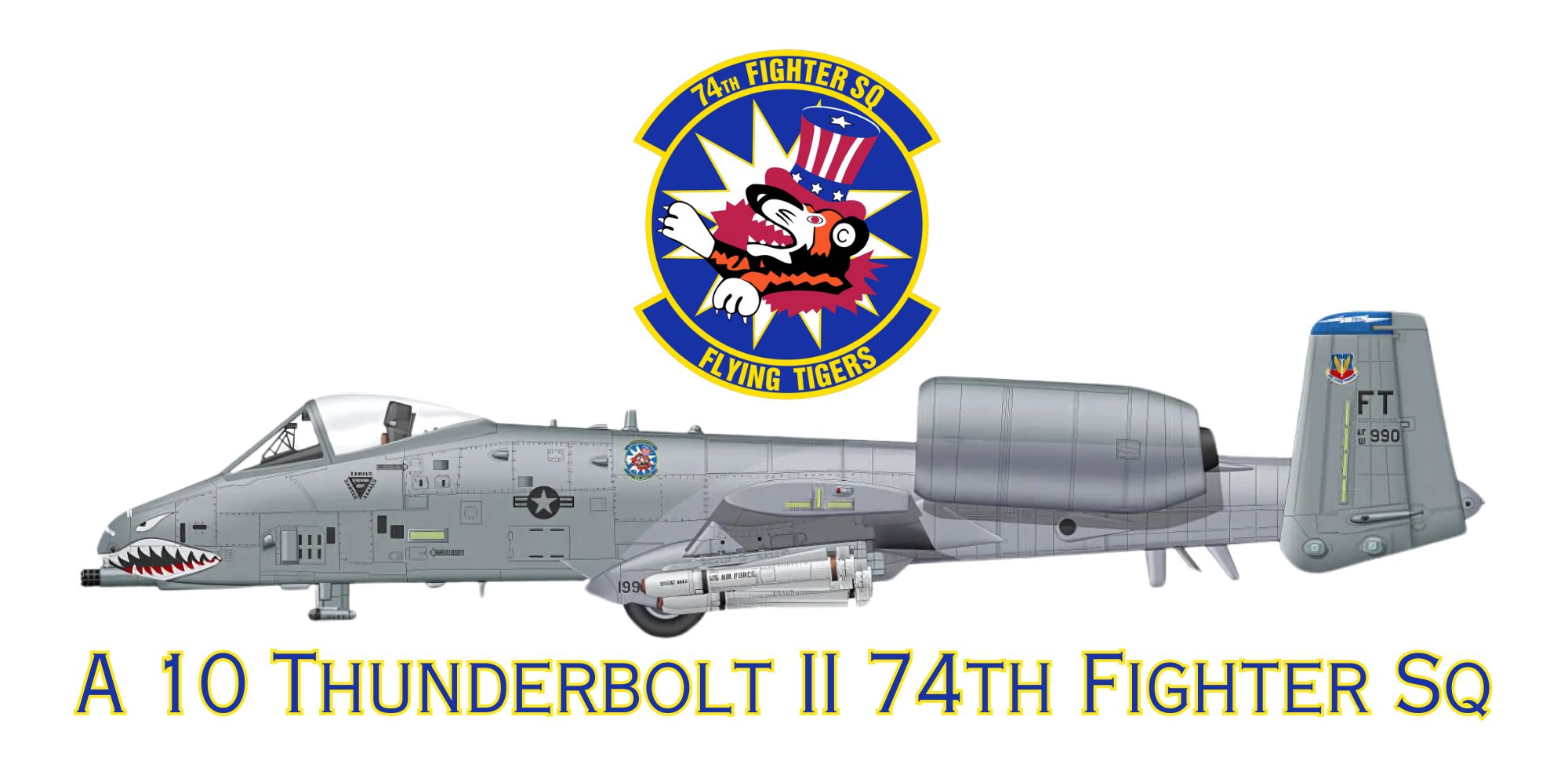 A10 Thunderbolt 74th Fighter Sq mug
