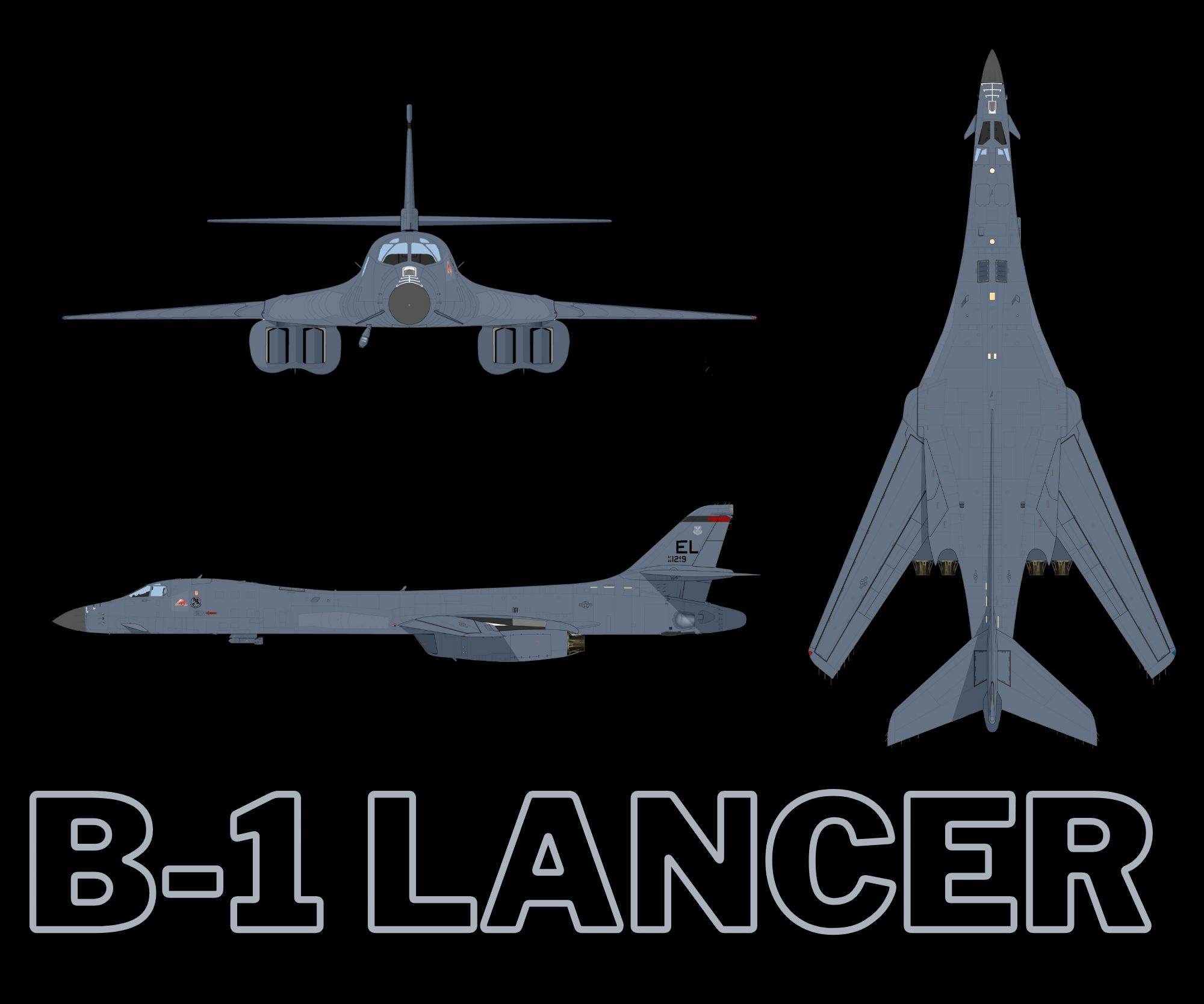 B-1 Lancer Mouse pad