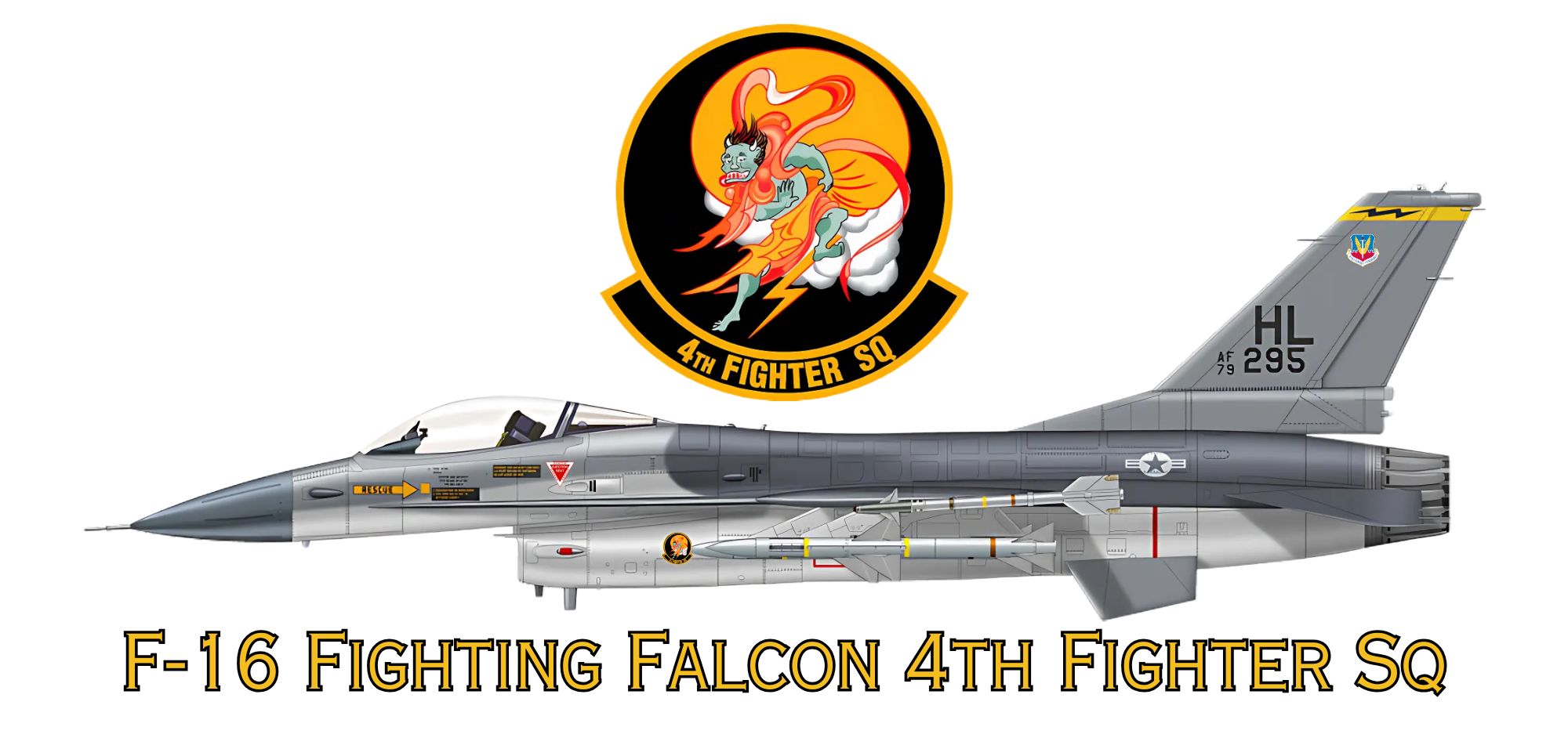 F-16 Fighting Falcon 4th Fighter Sq mug
