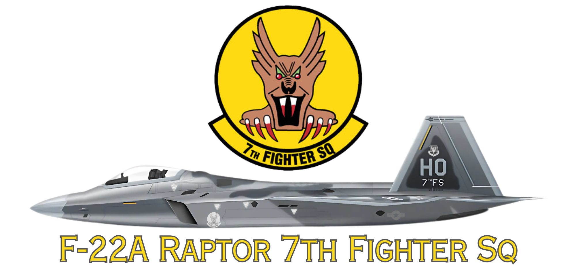 F-22A Raptor 7th Fighter Sq mug