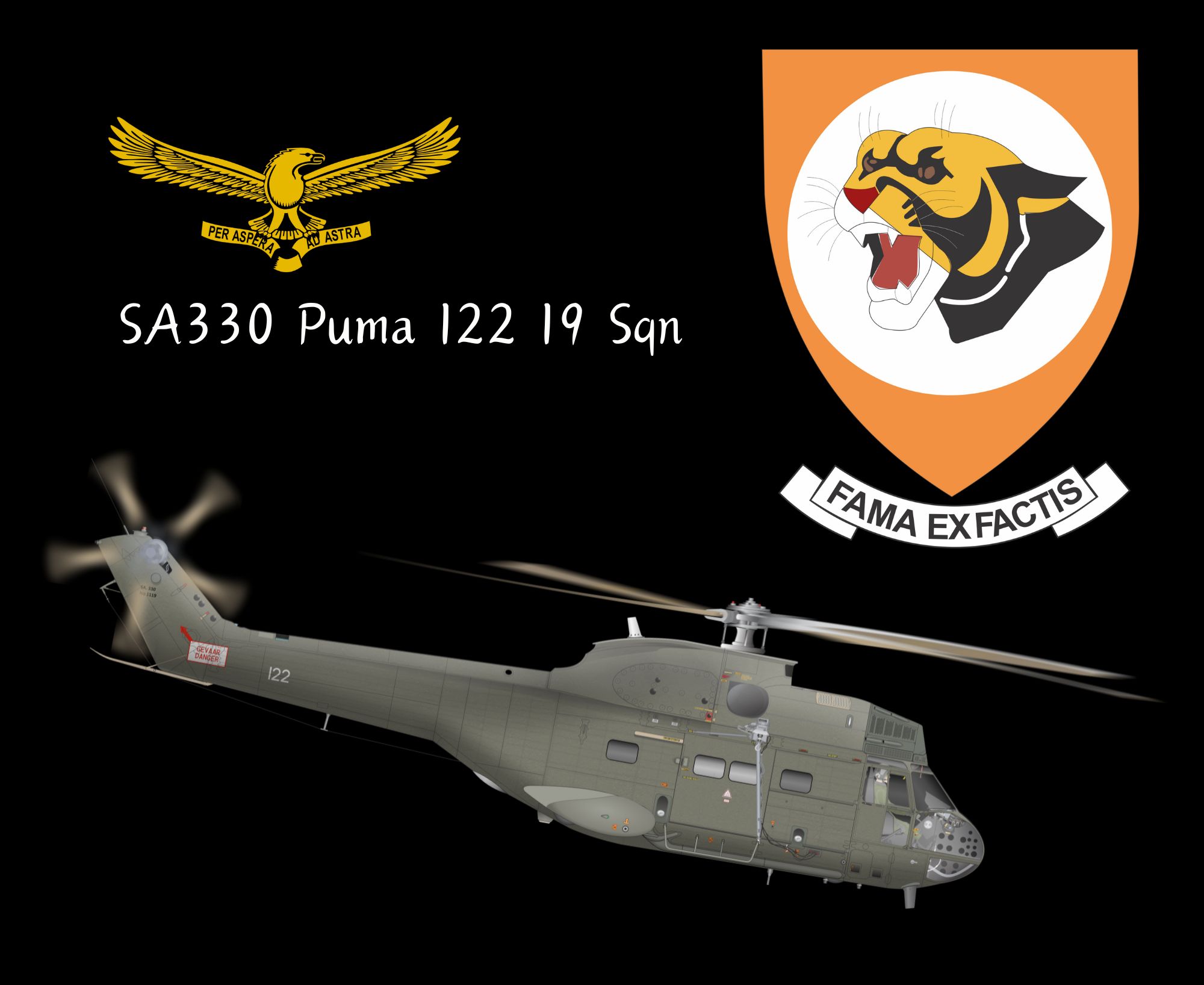 SA330 Puma 122. 19 Sqm mouse pad