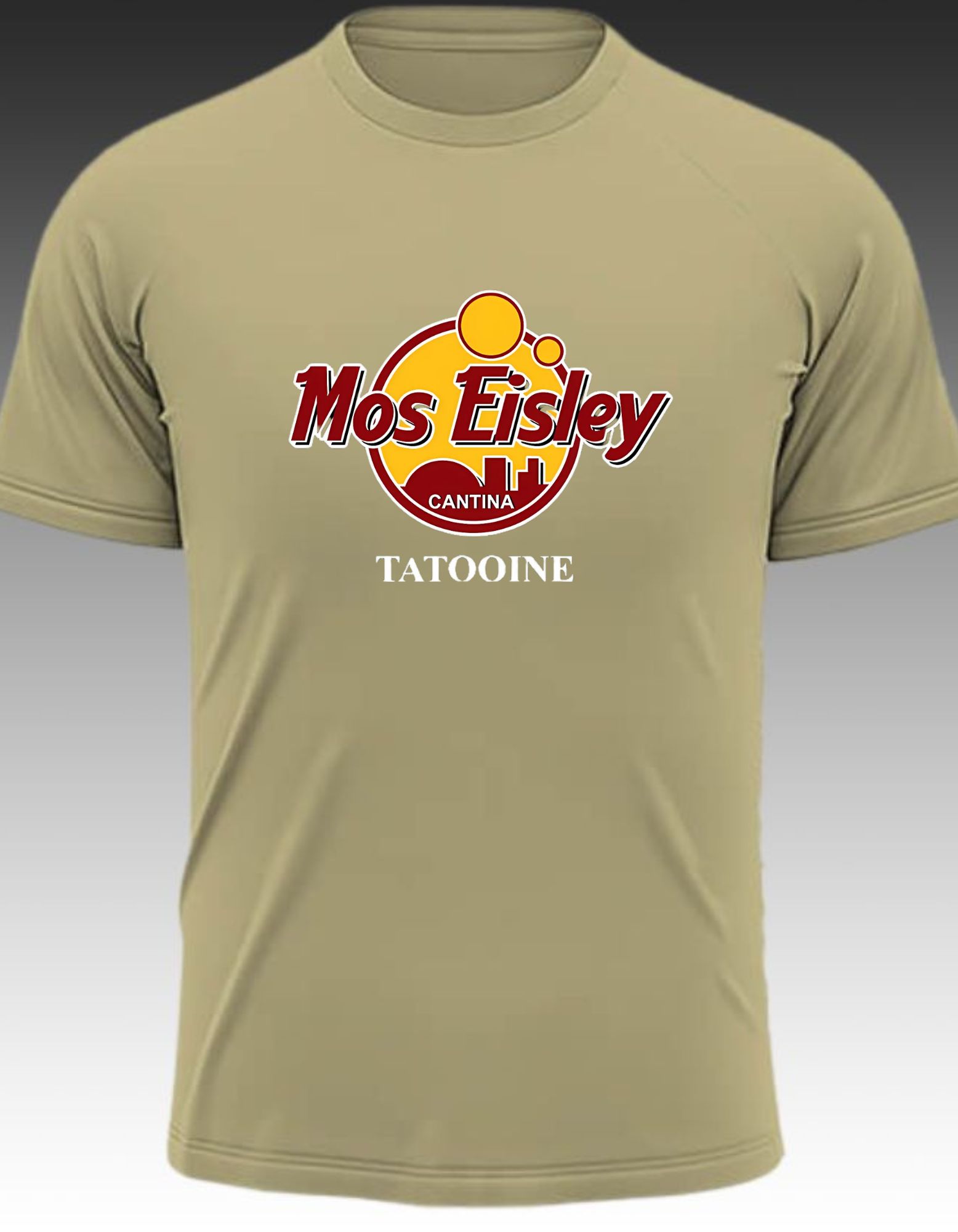 Maglietta Uomo B&S Boutique Mos Eisley Cantina Tatooine, Verde Militare, Taglia L