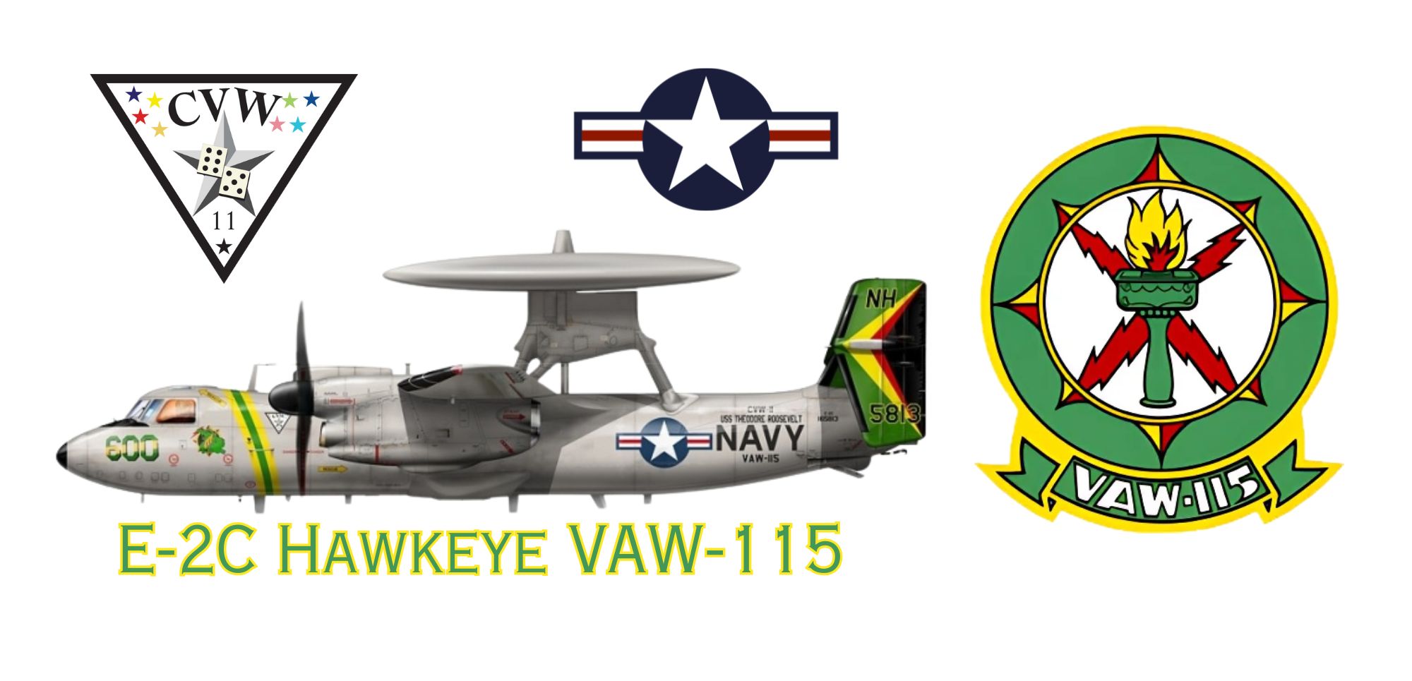 E-2C Hawkeye VAW-115 mug