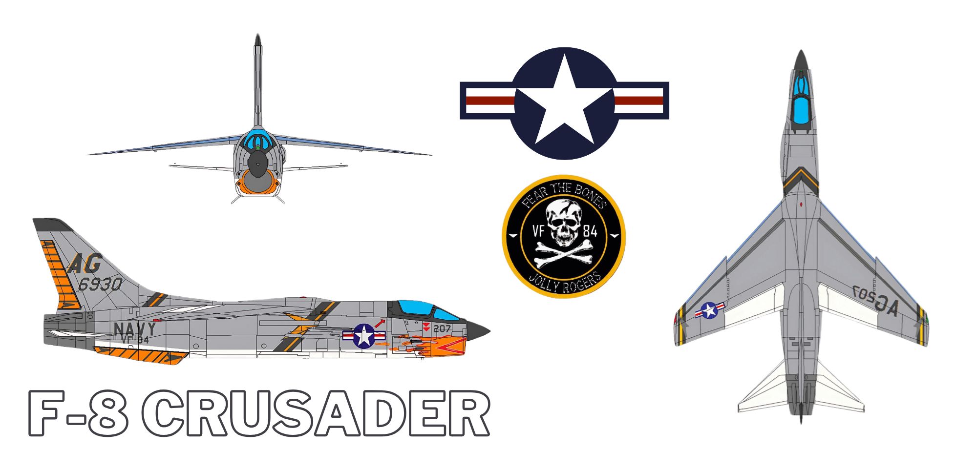 F-8 Crusader mug