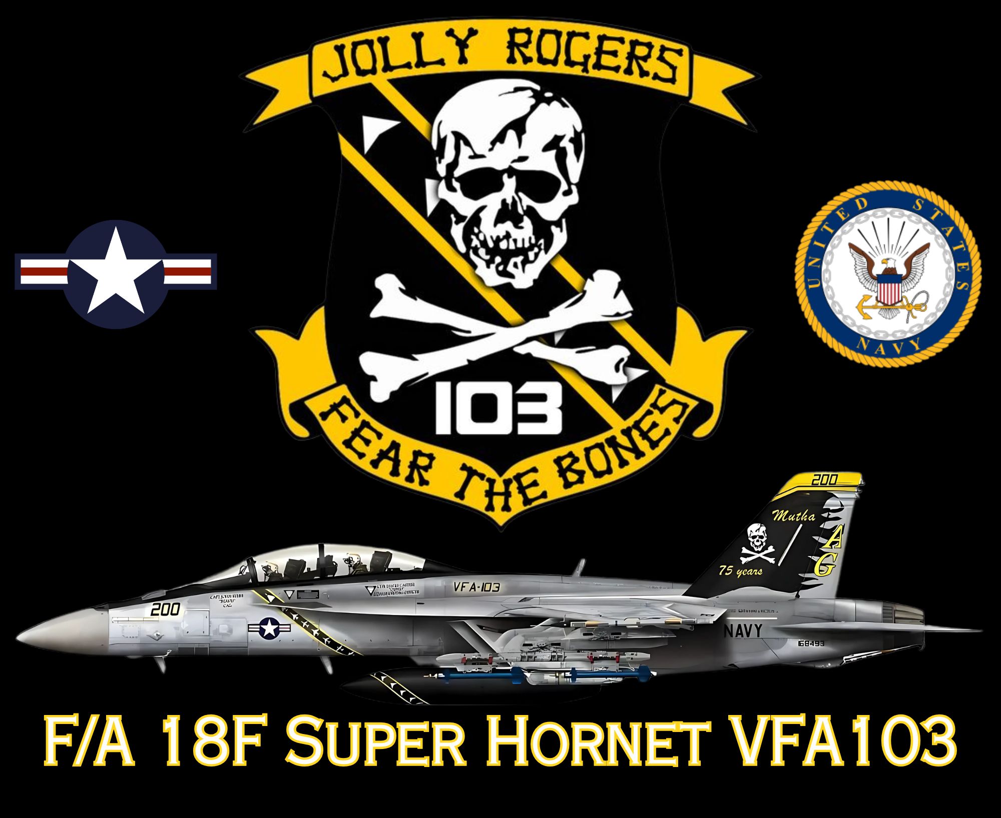 FA-18F Super Hornet VFA-103 mouse pad