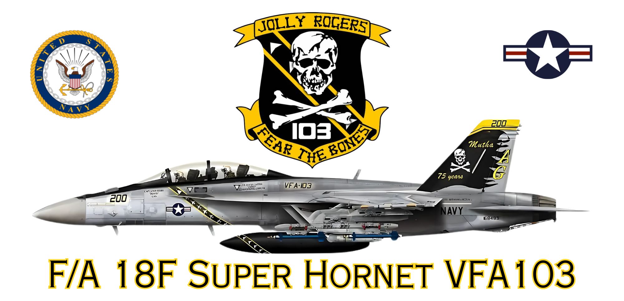 FA-18F Super Hornet VFA-103 mug