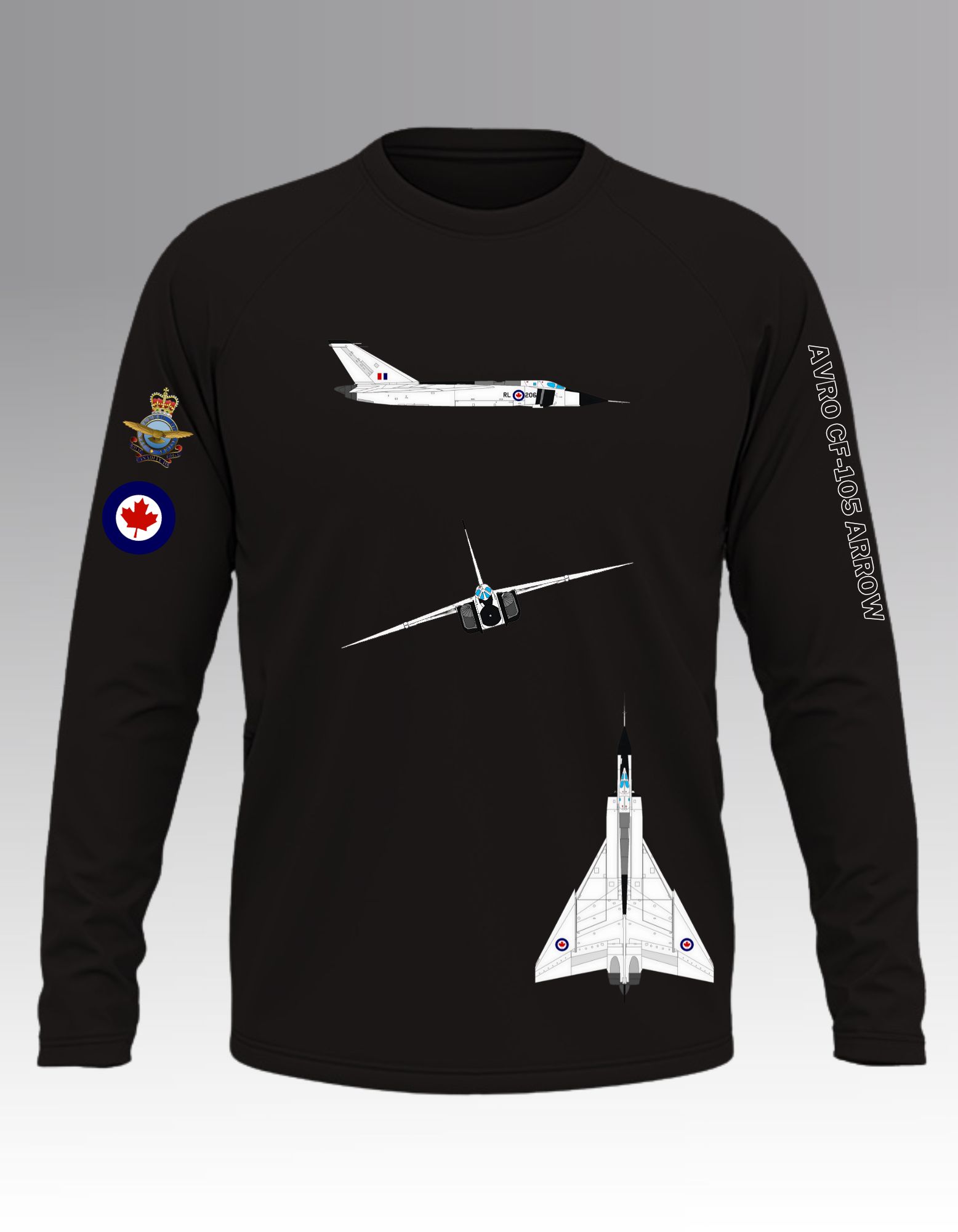 Avro CF-105 Arrow Long sleeve T