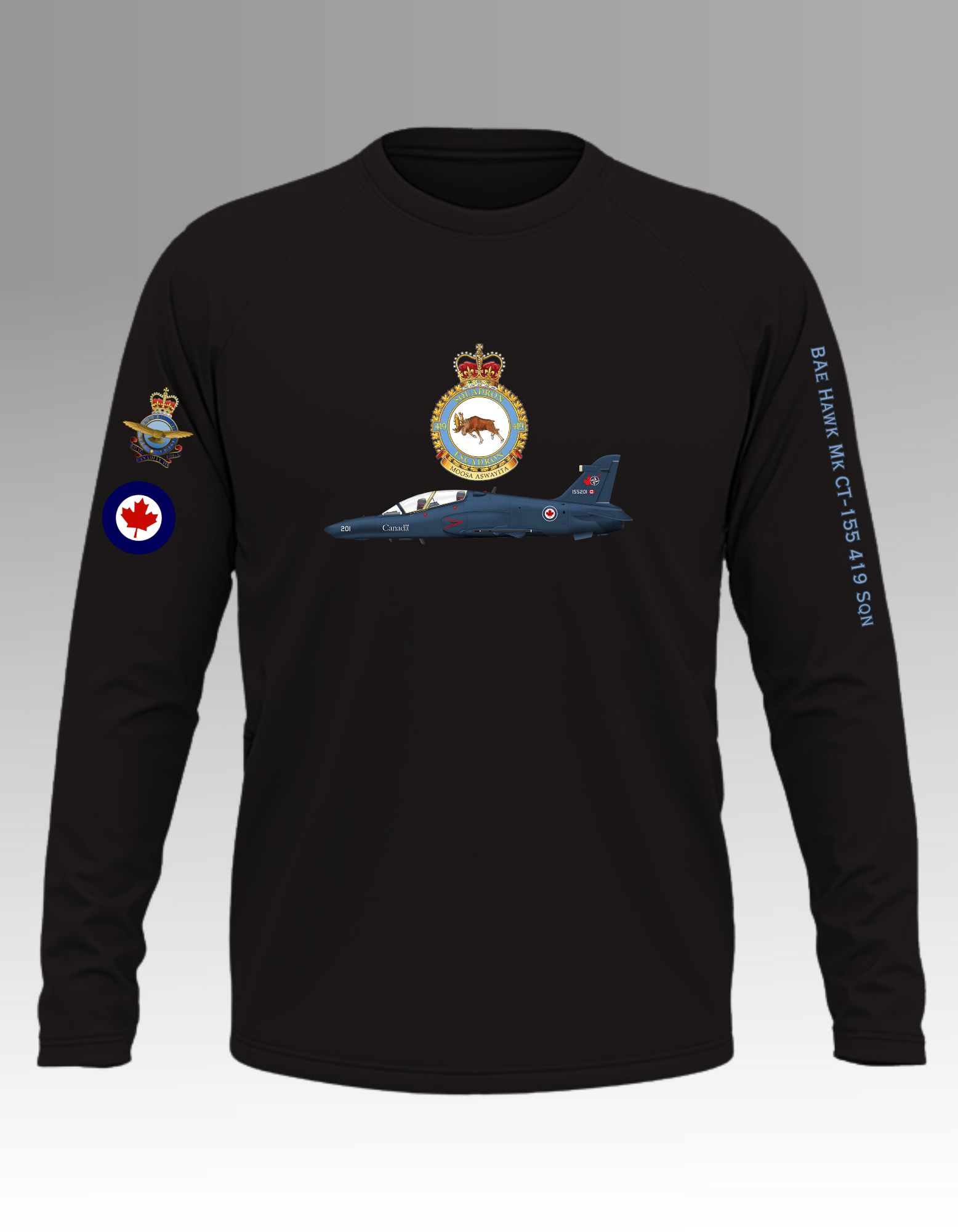 BAe Hawk Mk CT-155 419 Sqn Long sleeve T