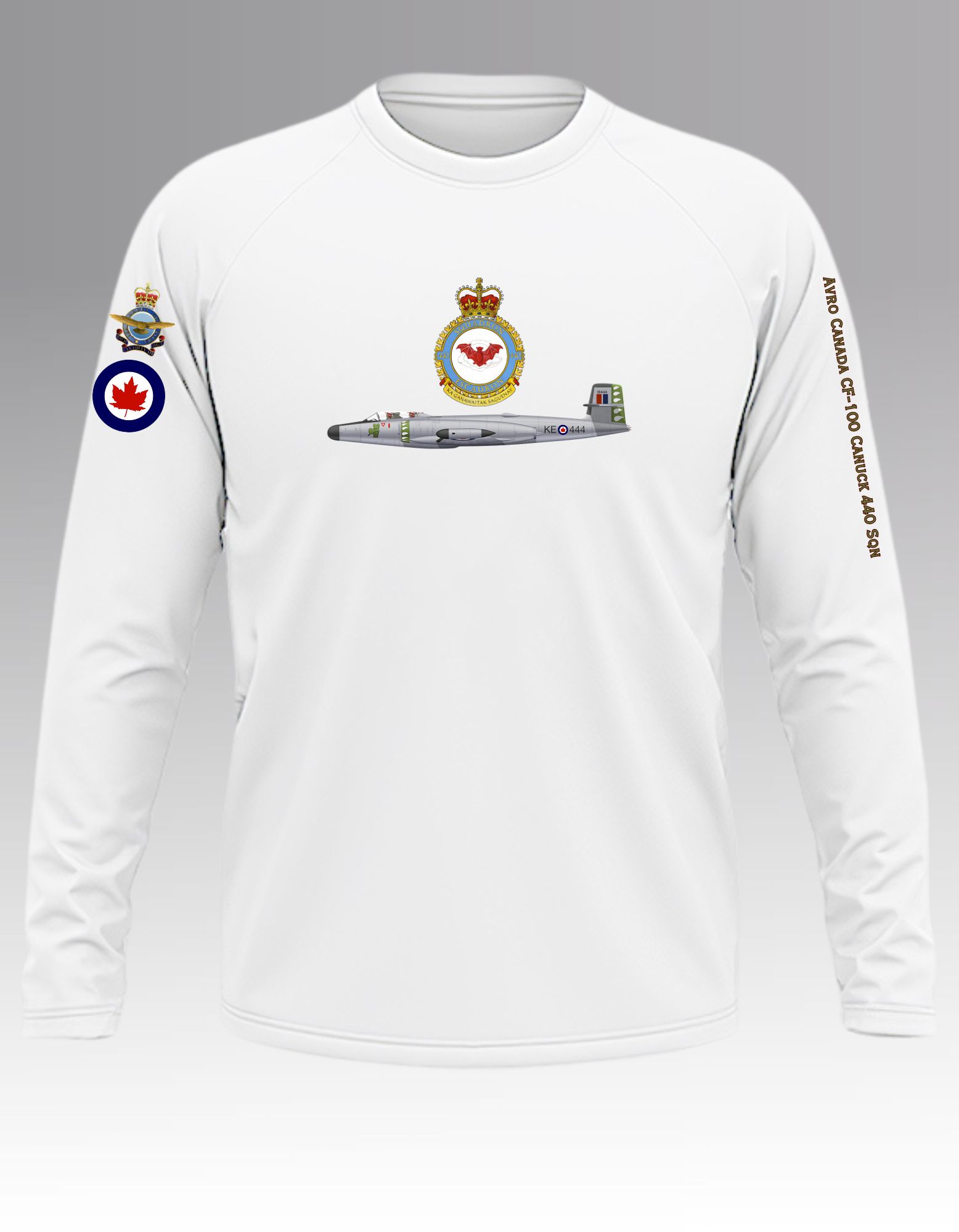 Avro Canada CF-100 Canuck 440 Sqn Long sleeve T