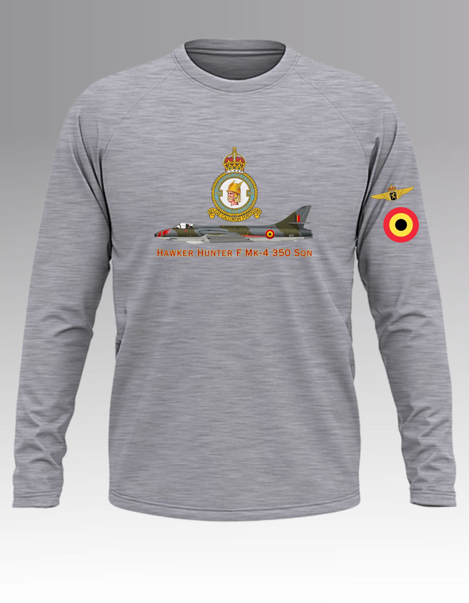 Hawker Hunter F Mk-4 350 Sqn Long sleeve T