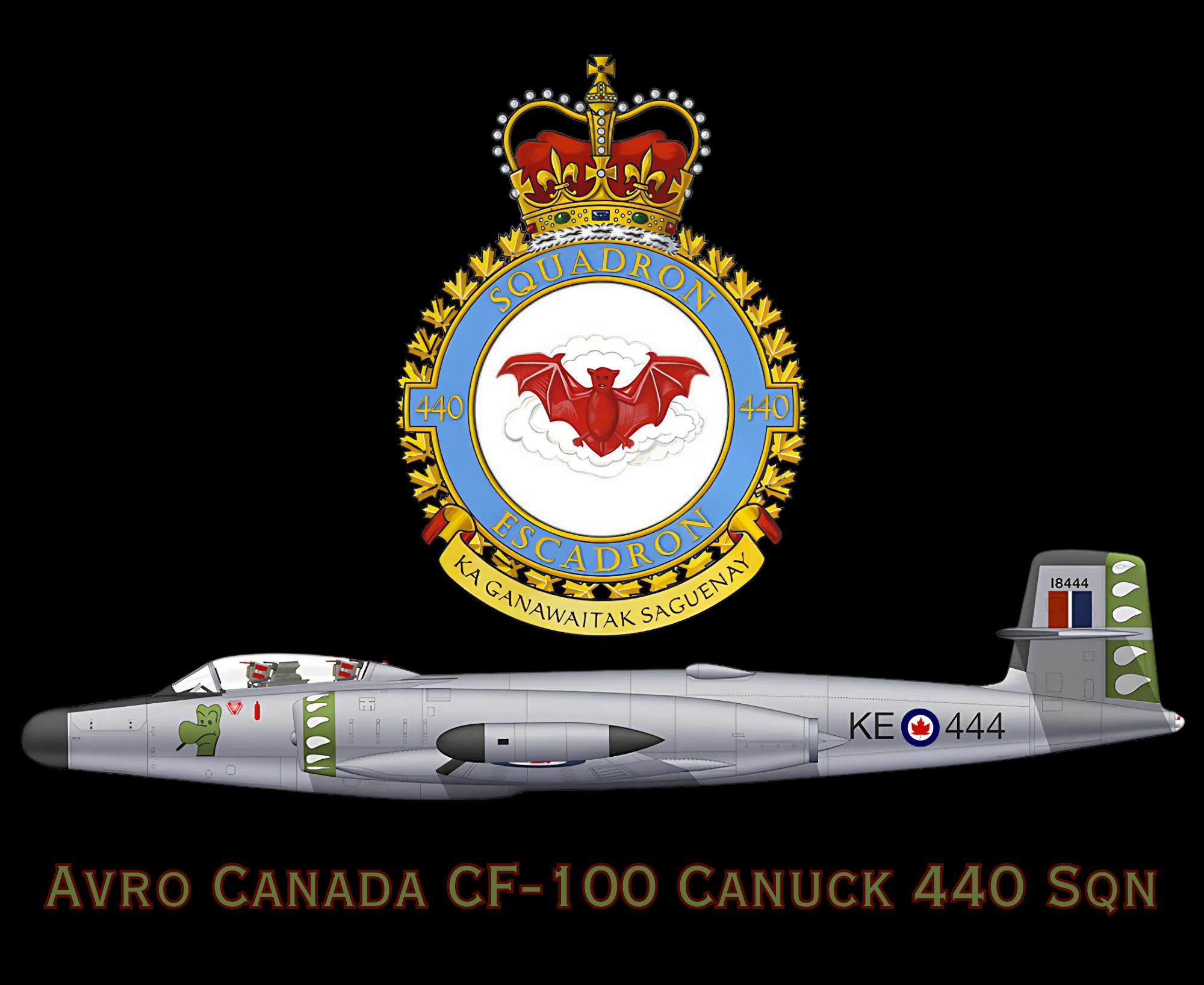 Avro Canada CF-100 Canuck 440 Sqn mouse pad