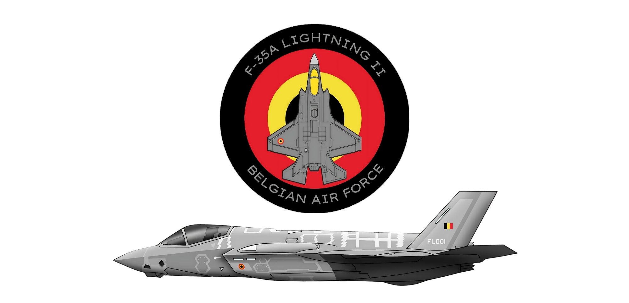 Belgian Air Force F-35A Lightning II mug