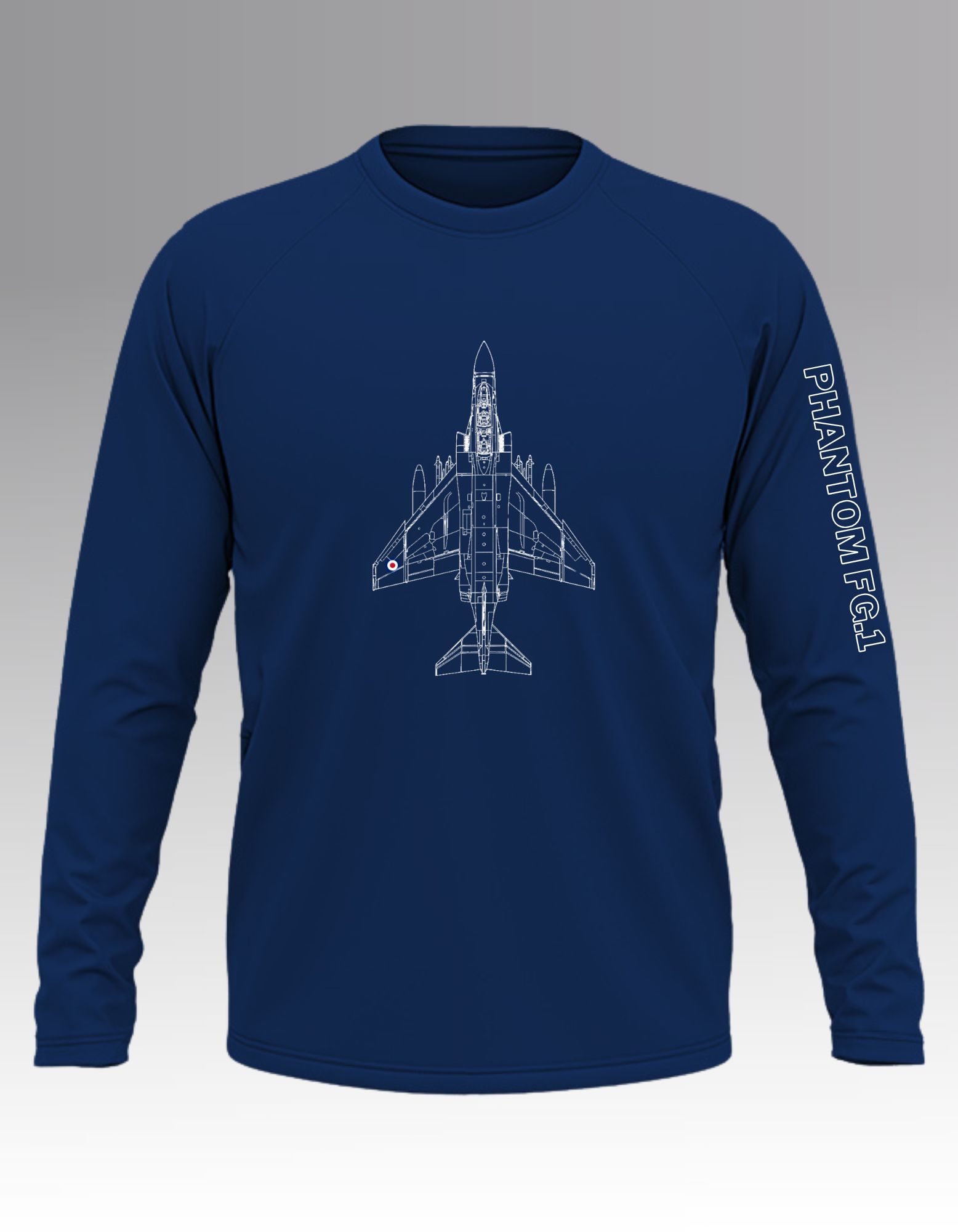 RAF Phantom FG.1 Blueprint Long sleeve T