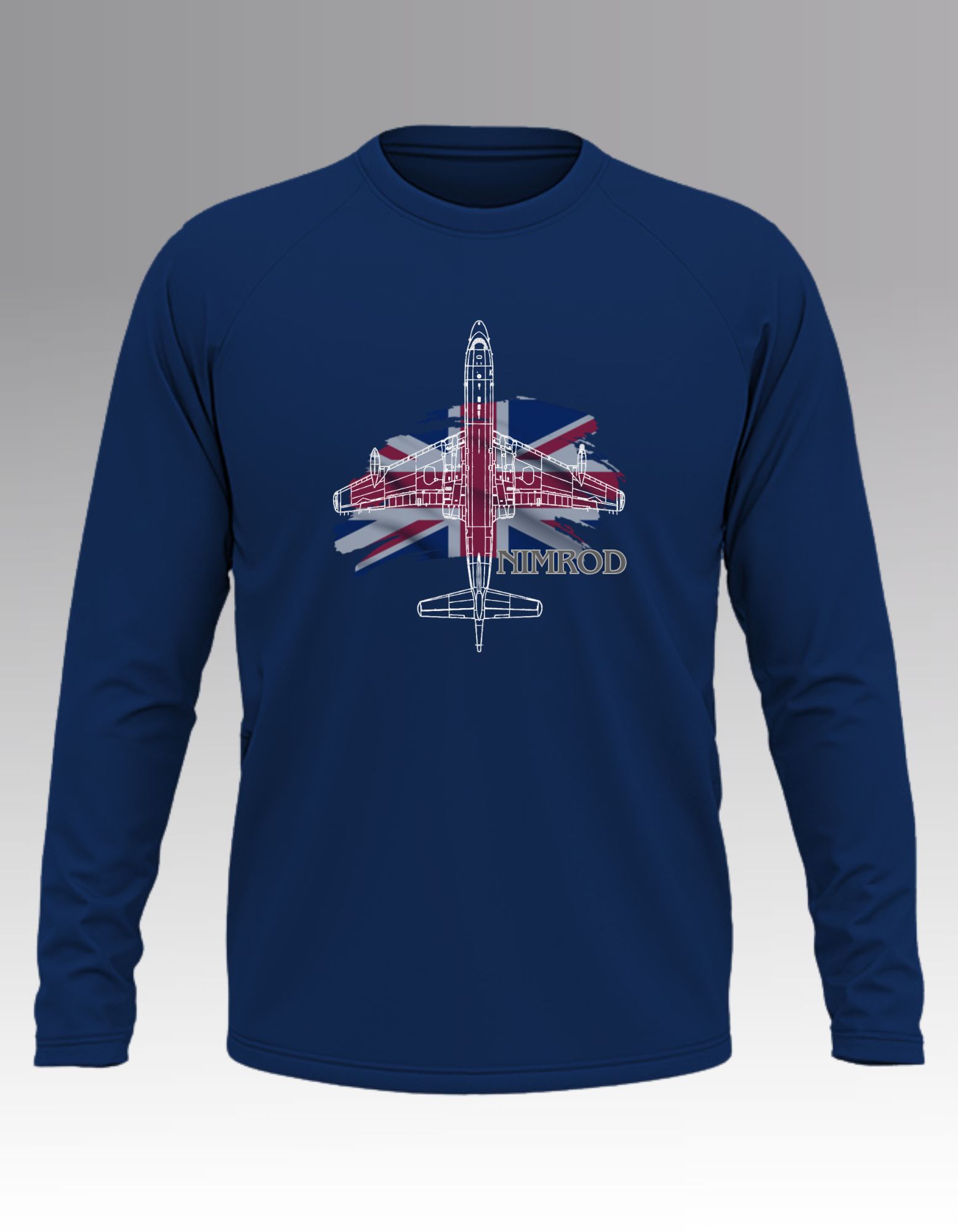 RAF Nimrod Blueprint Long sleeve T