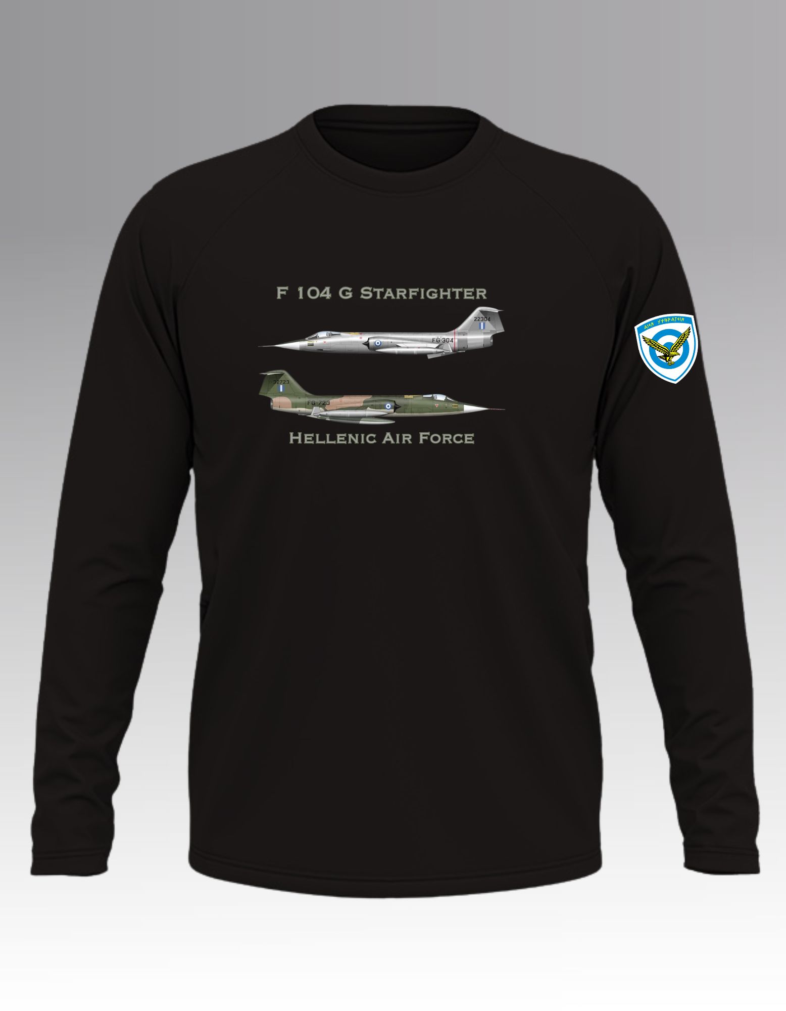 Greek Lockheed F-104G Starfighter Long sleeve T