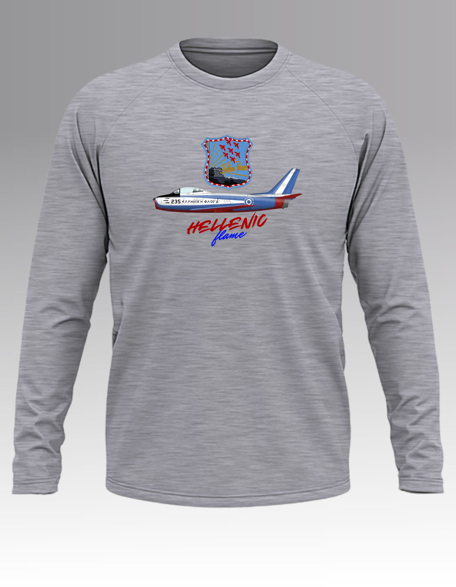 Hellenic flame Long sleeve T