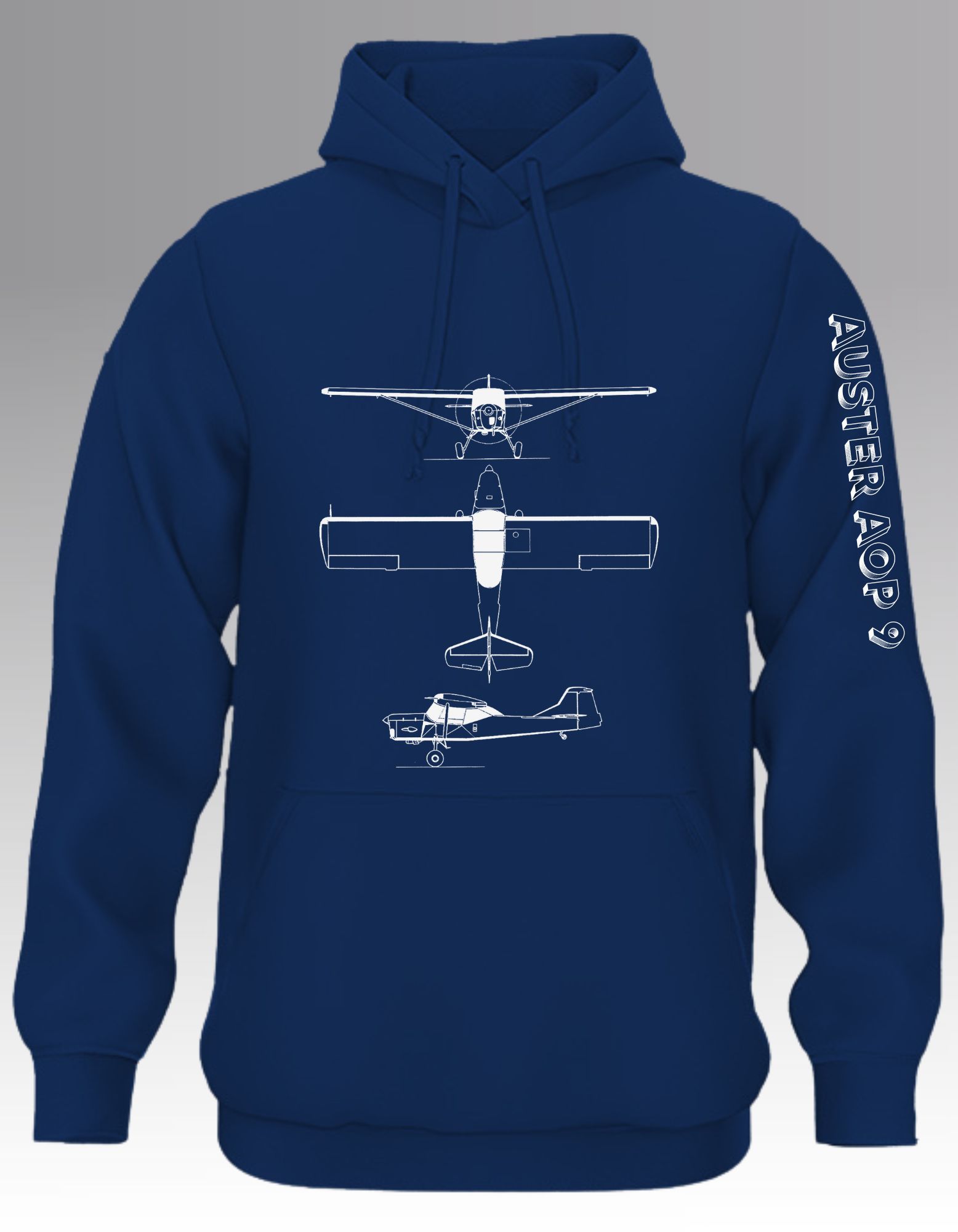 Auster AOP 9 Blueprint Hoodie