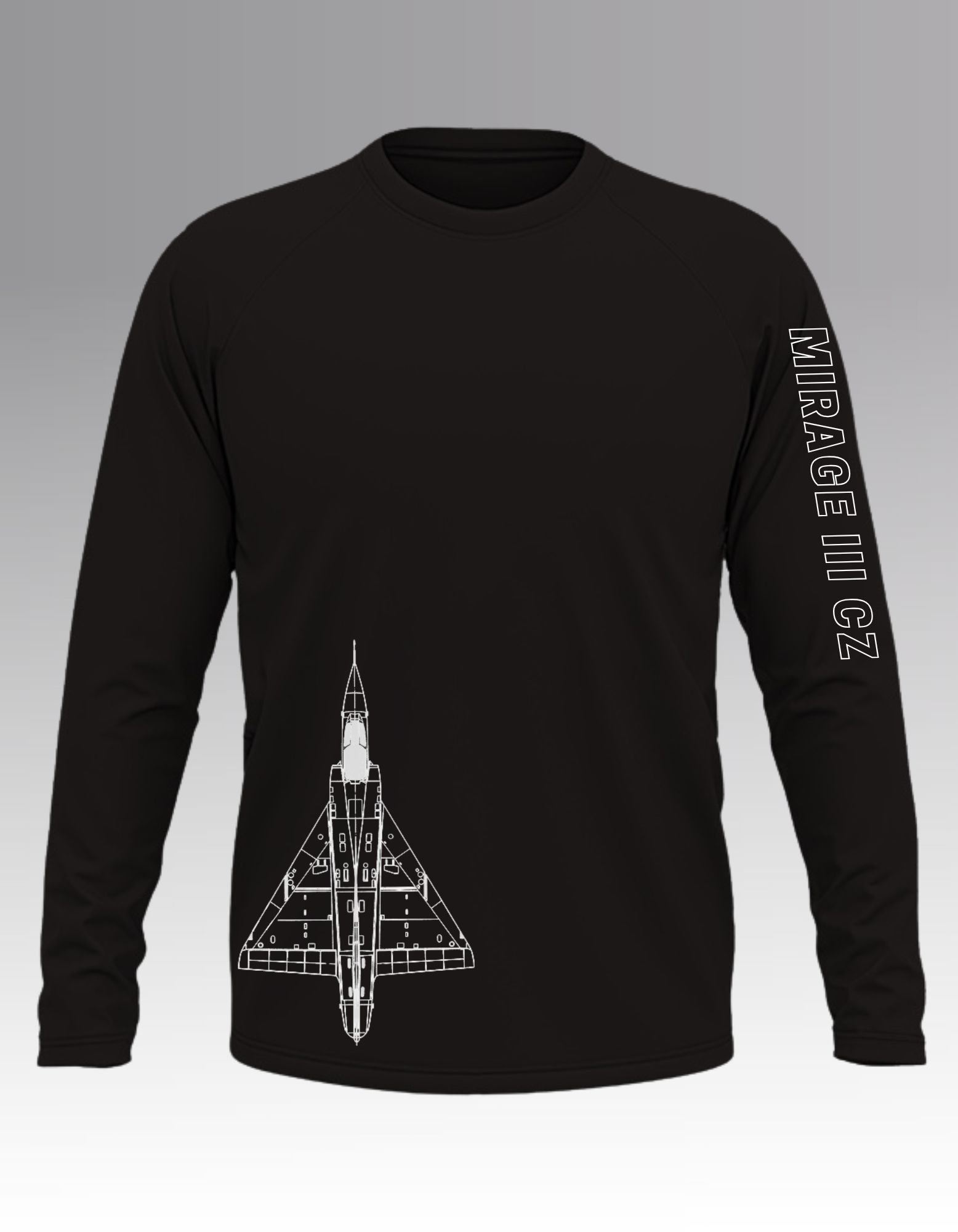 Mirage III CZ Blueprint Long sleeve T