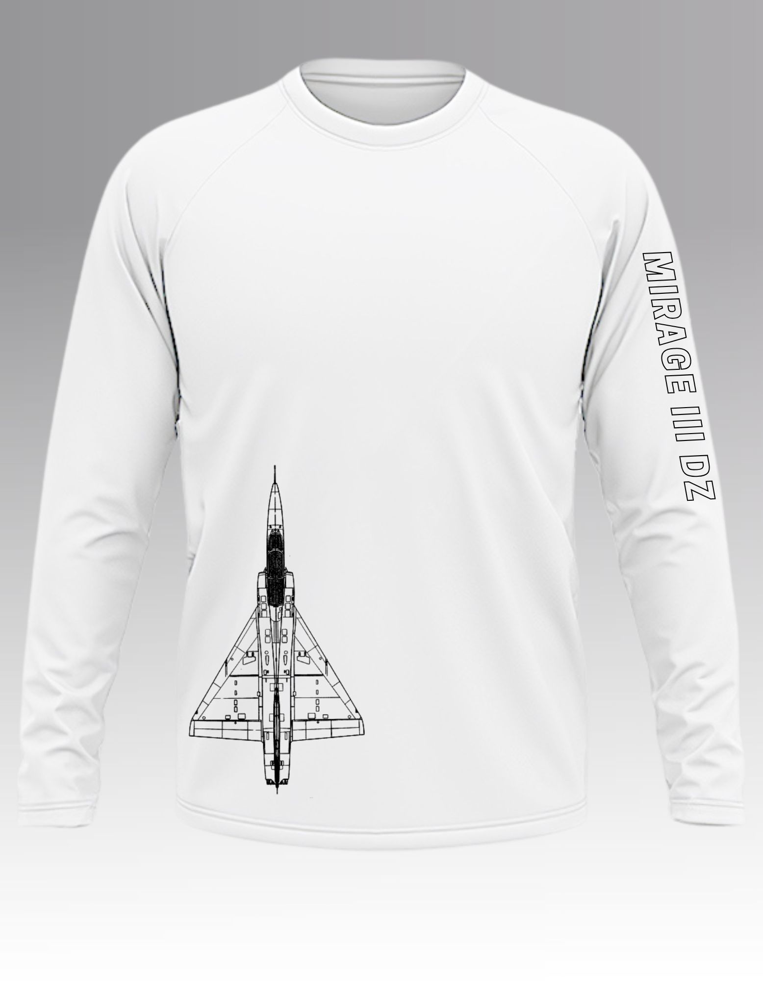 Mirage III DZ Blueprint Long sleeve T