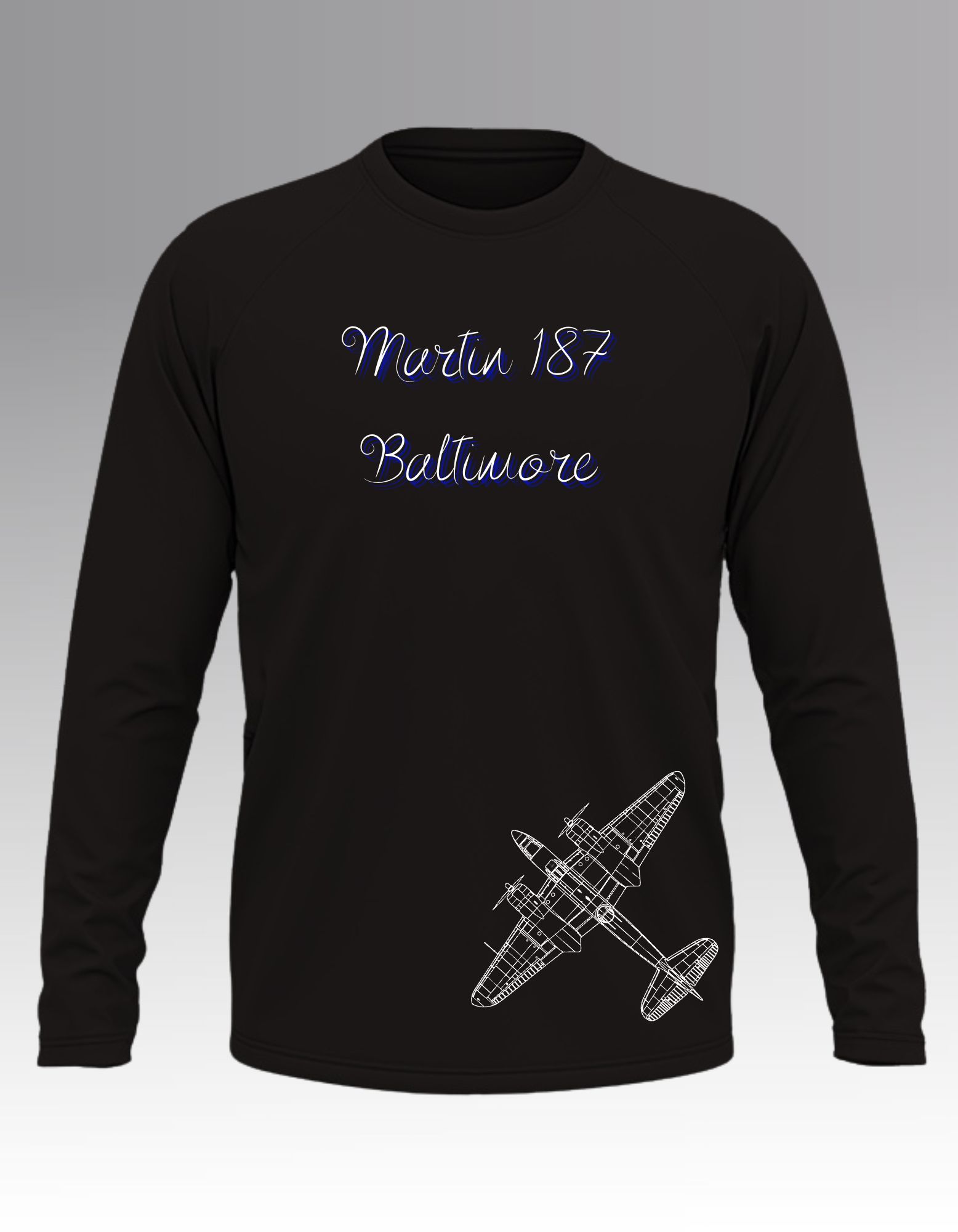 Martin 187 Baltimore Blueprint Long sleeve T