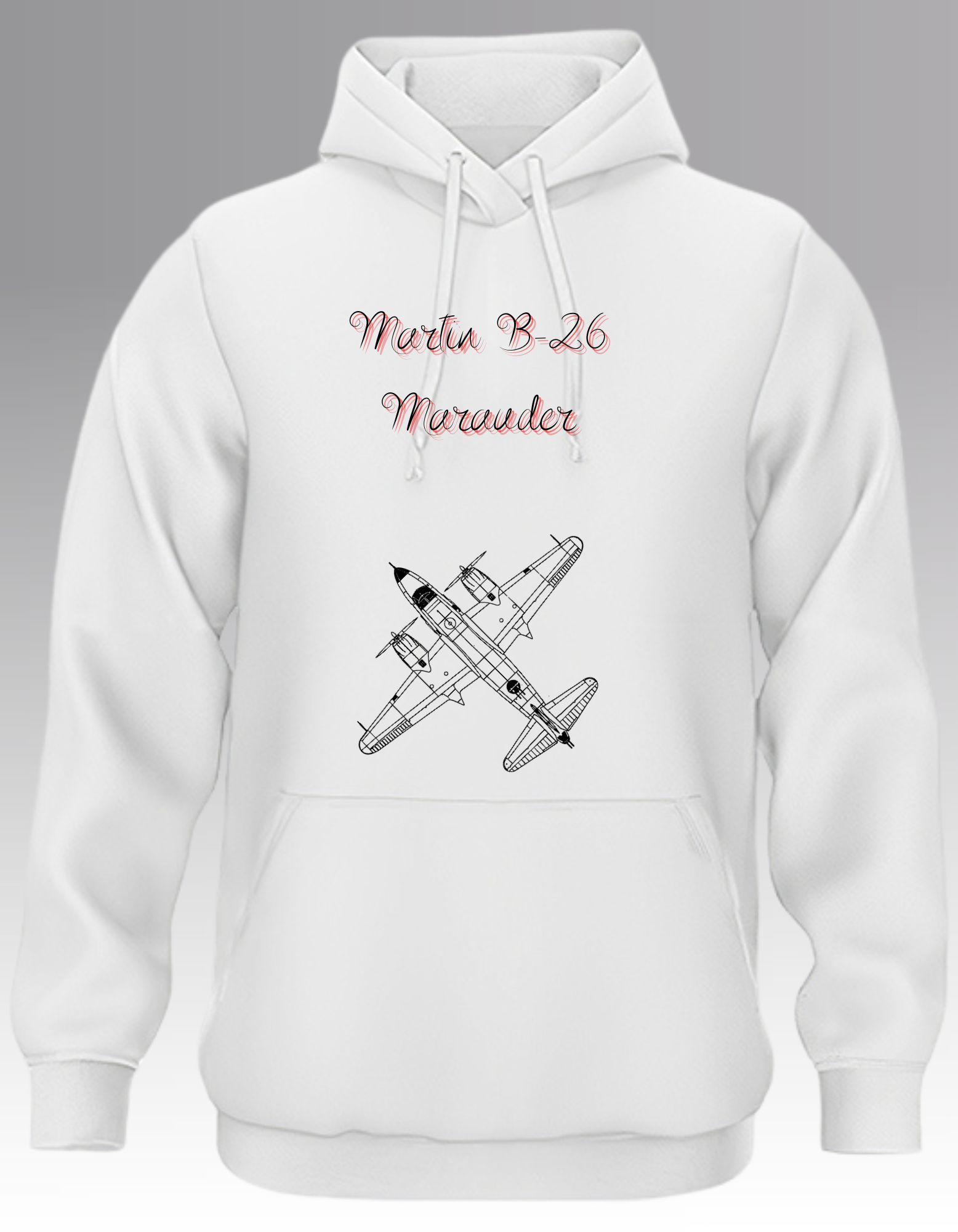 Martin B-26 Marauder Blueprint Hoodie
