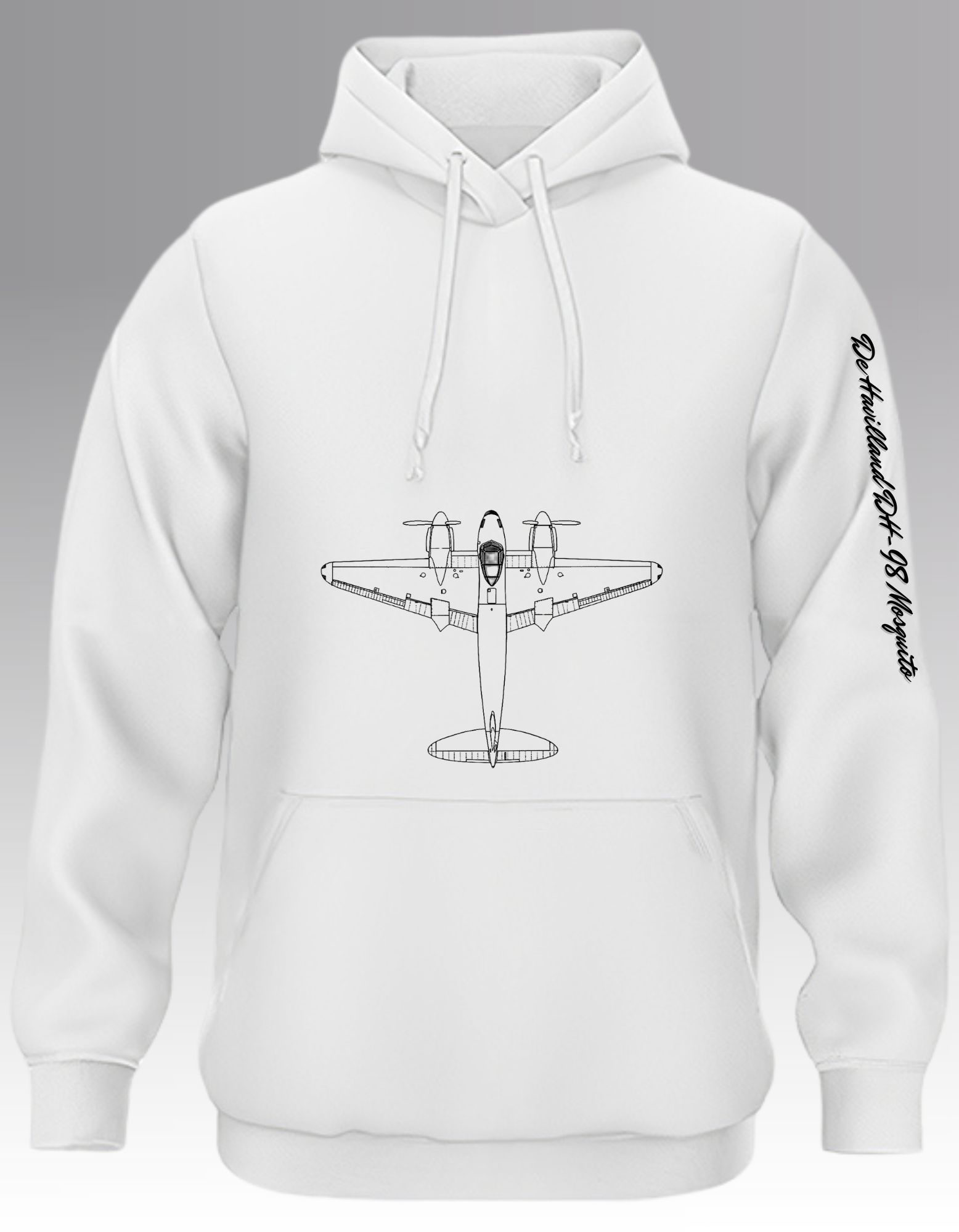 De Havilland DH-98 Mosquito Blueprint Hoodie