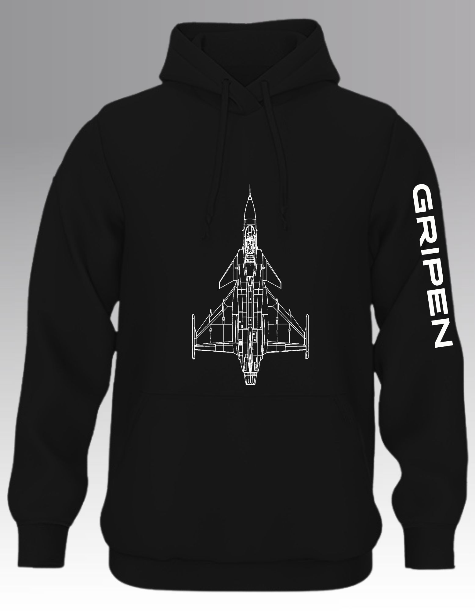 Gripen Blueprint 2 Hoodie