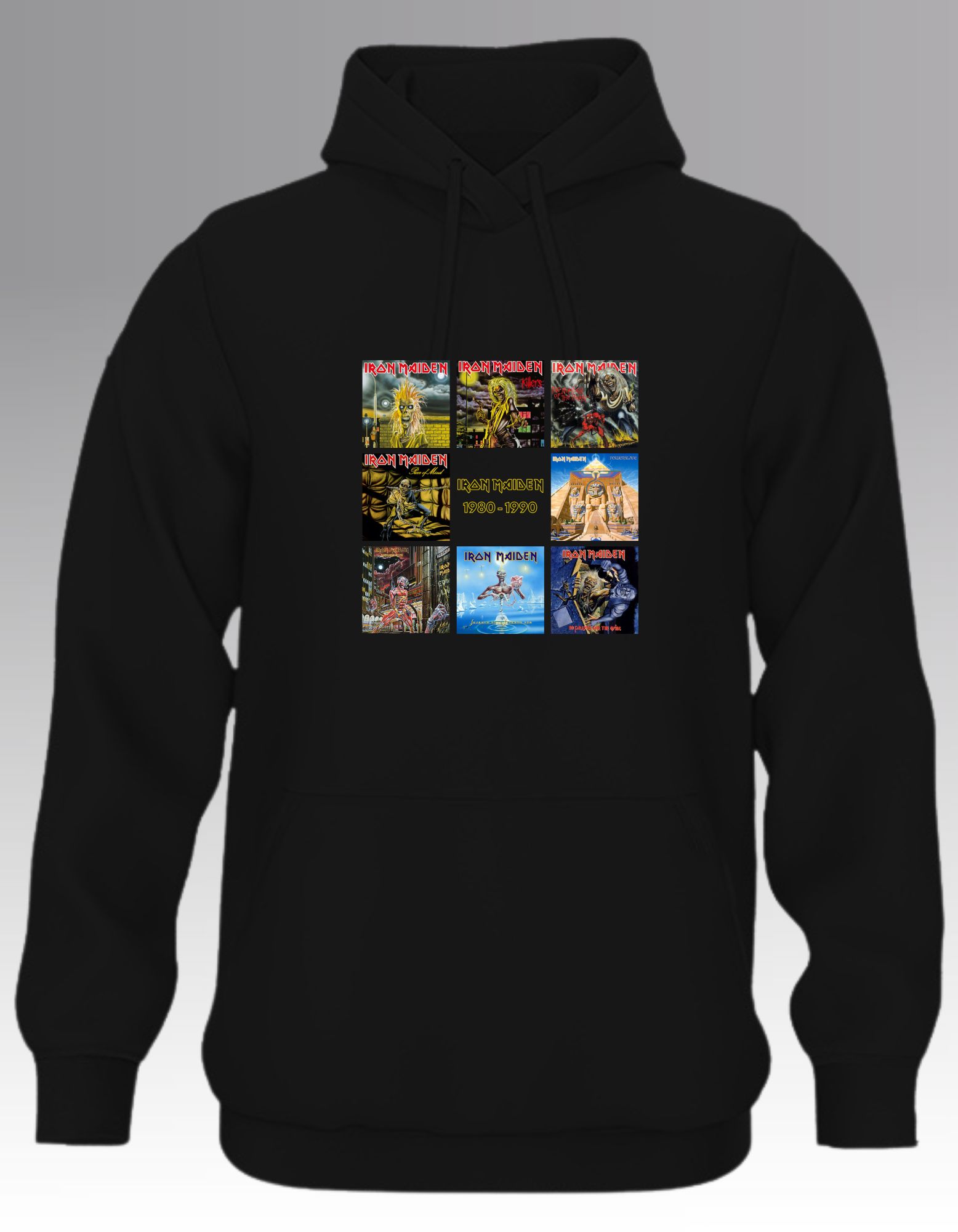 Iron Maiden Albums 1980-1990 Hoodie