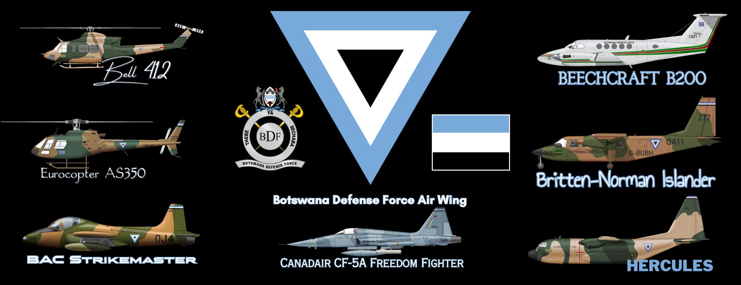 Botswana Defense Force Air Wing desk pad