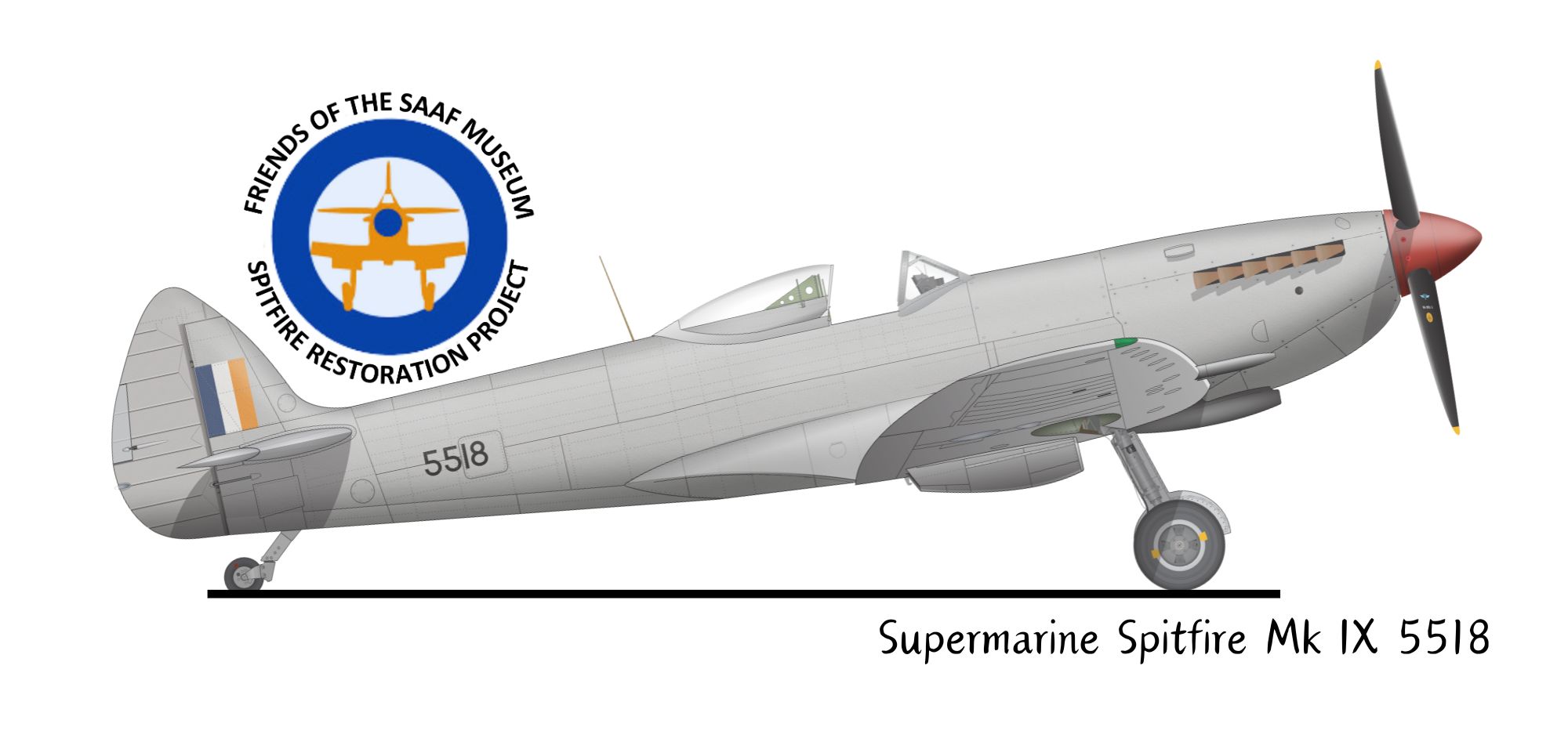 Supermarine Spitfire Mk IX 5518 mug