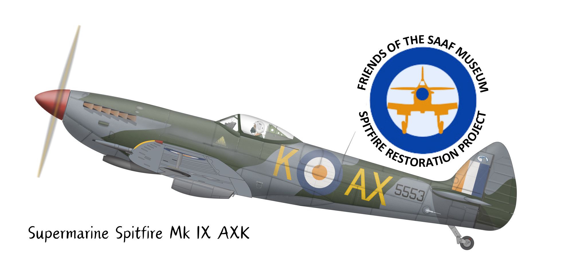Supermarine Spitfire Mk IX AXK mug