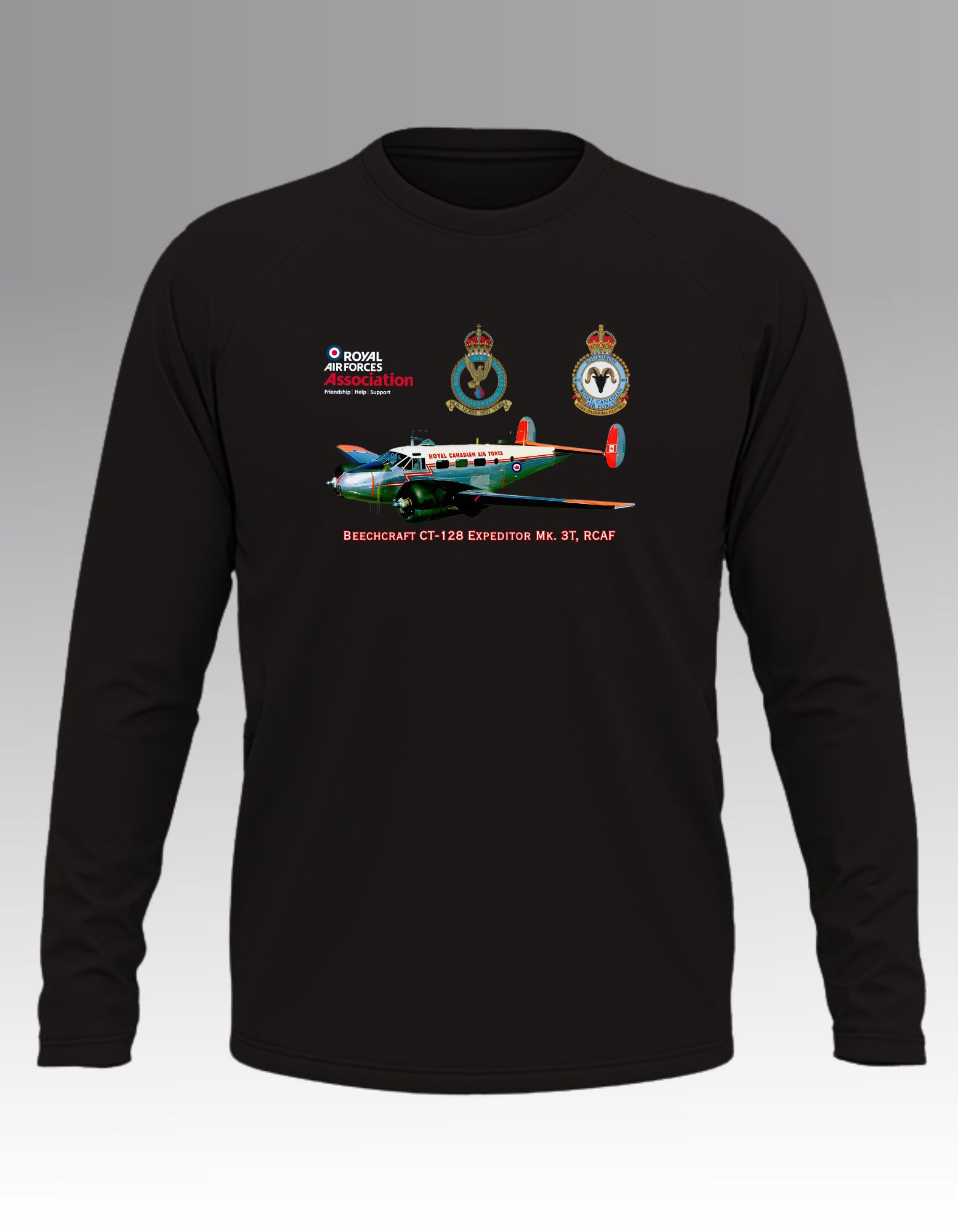 RAFA Beechcraft CT-128 Expeditor Mk. 3T, RCAF Long sleeve T
