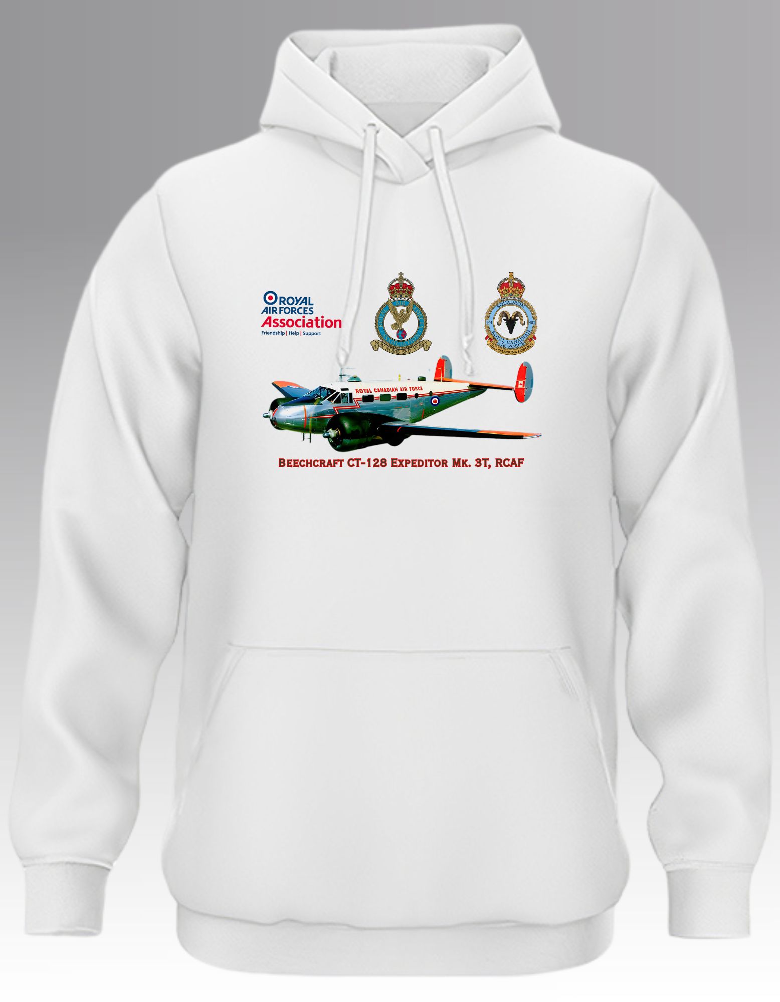 RAFA Beechcraft CT-128 Expeditor Mk. 3T, RCAF Hoodie