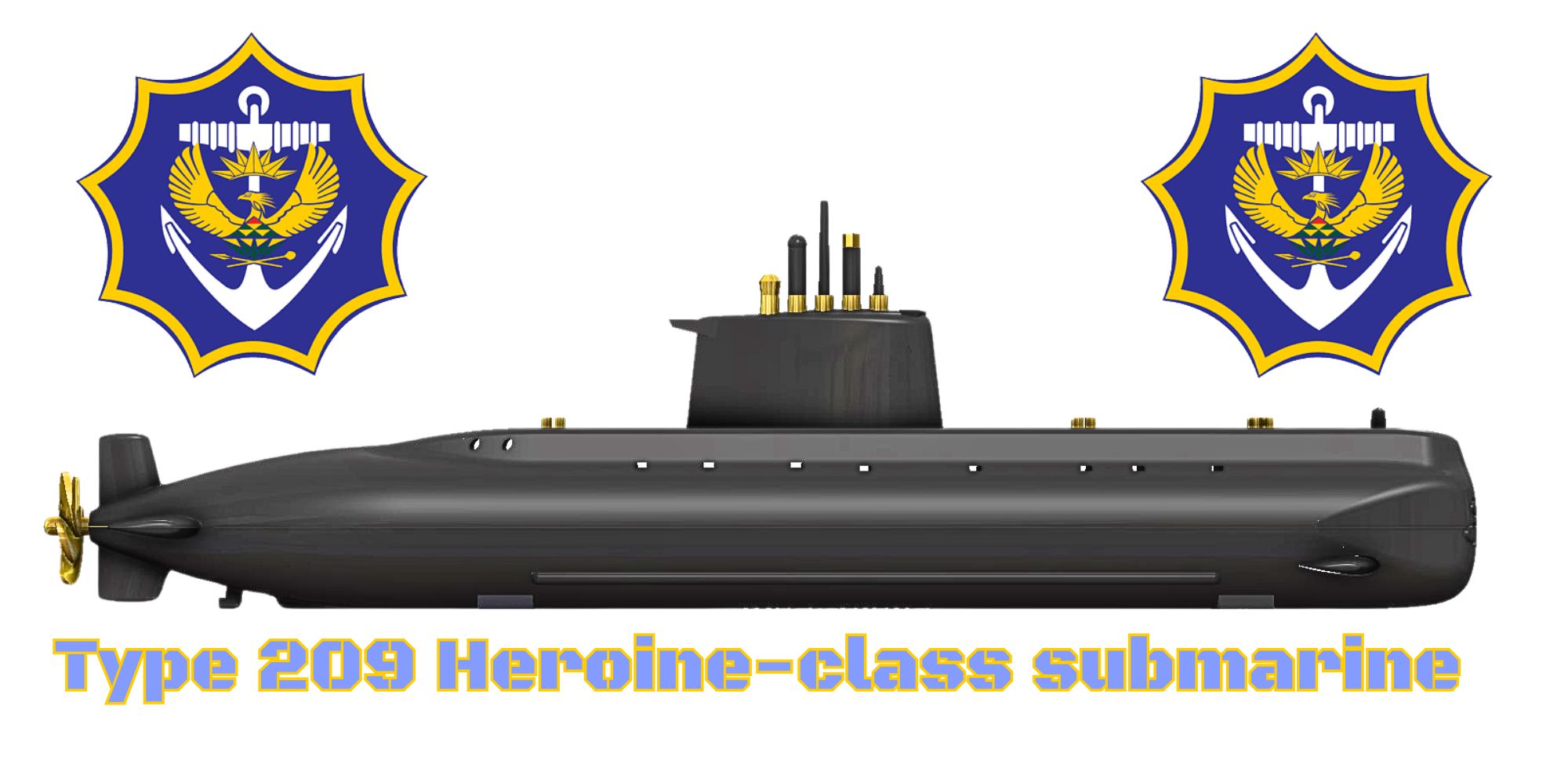 Type 209 Heroine-class submarine mug