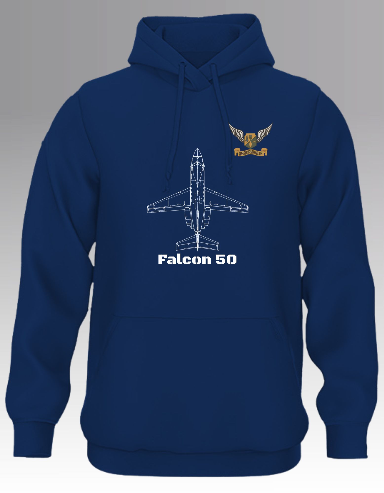 21 Sqn Falcon 50 Blueprint Hoodie